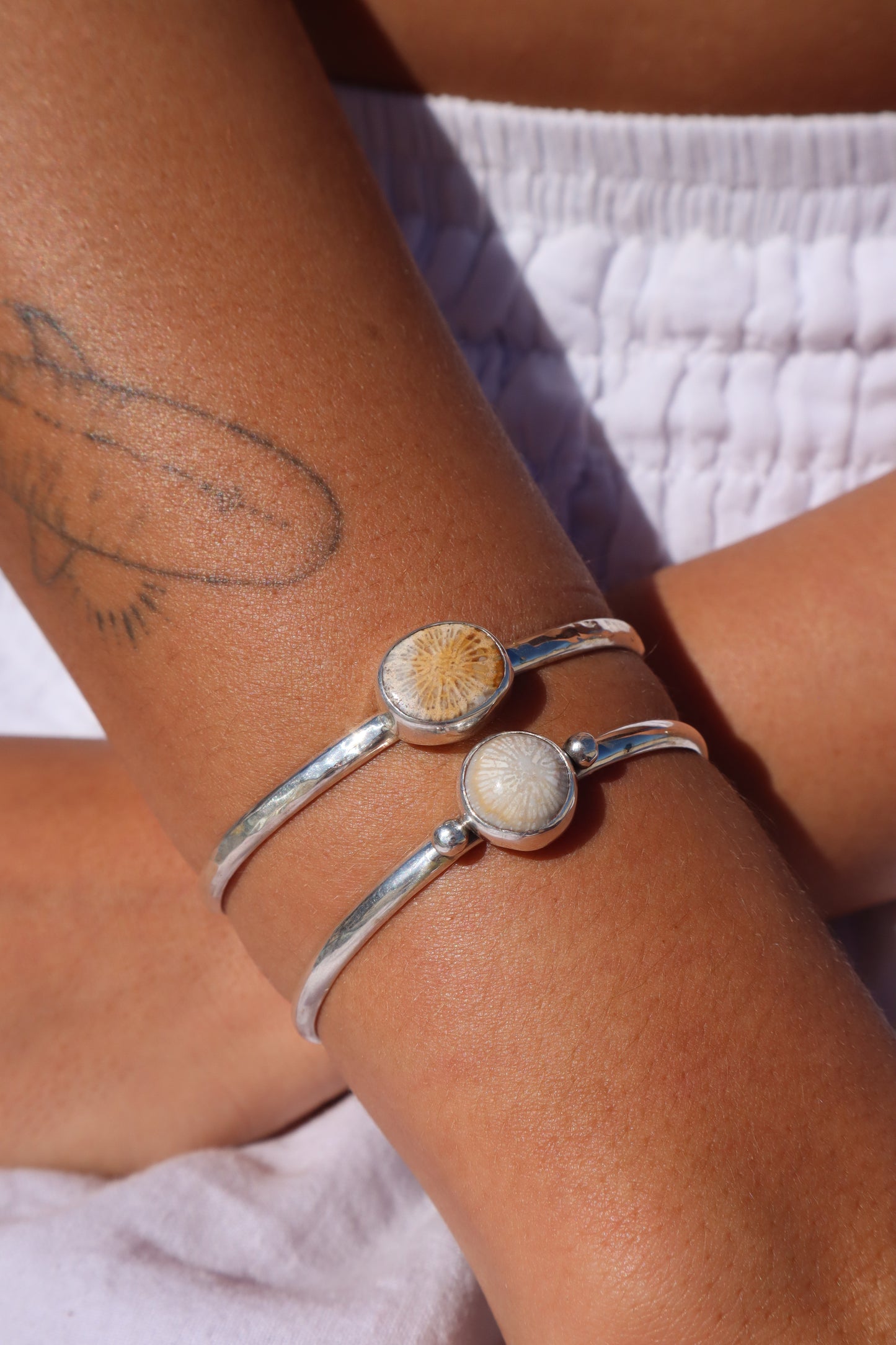 Fossilised Coral Wanderer Cuff