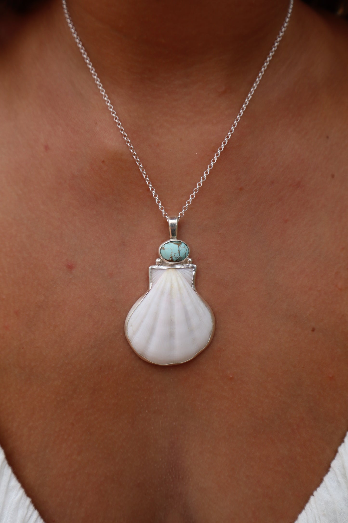 Turquoise Sea Fan Pendant