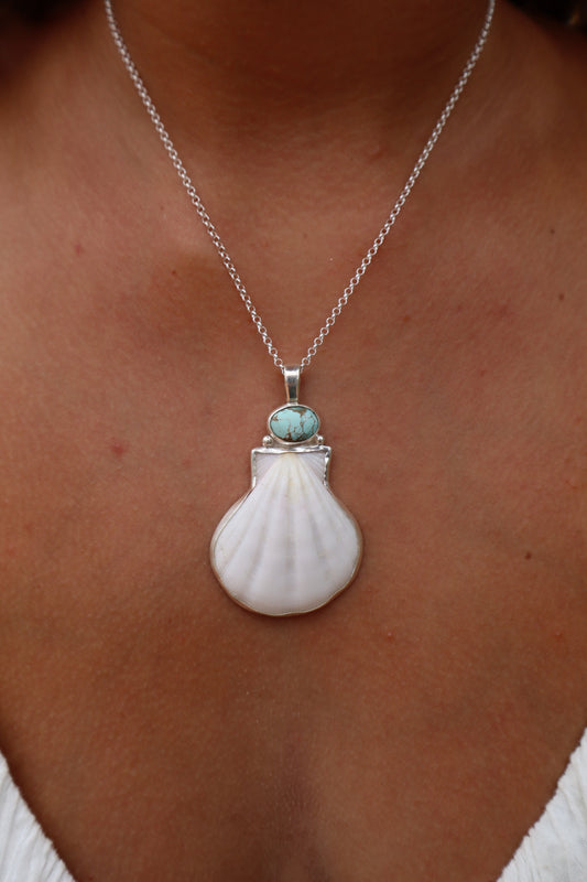 Turquoise Sea Fan Pendant