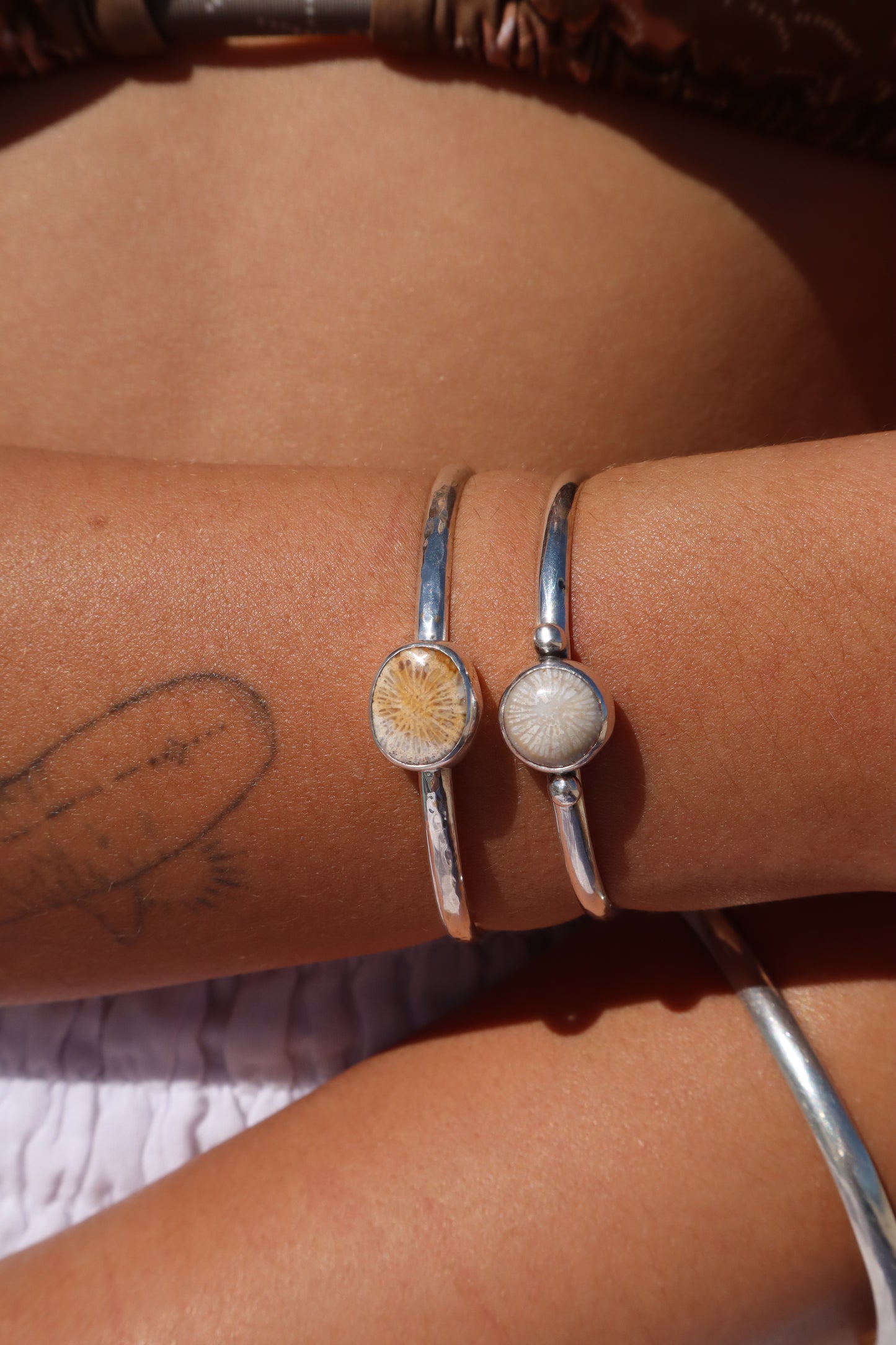 Fossilised Coral Wanderer Cuff