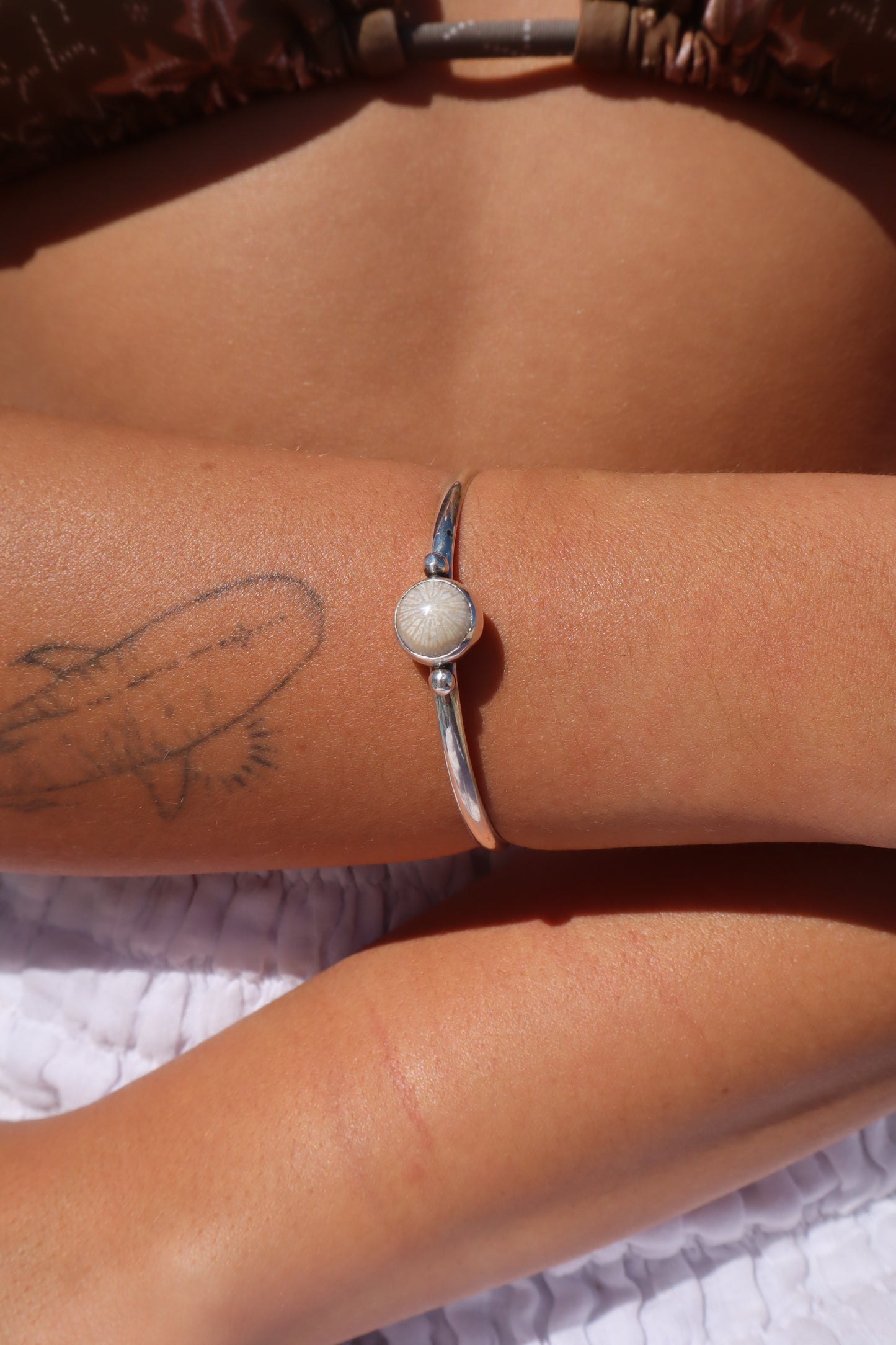 Fossilised Coral Wanderer Cuff
