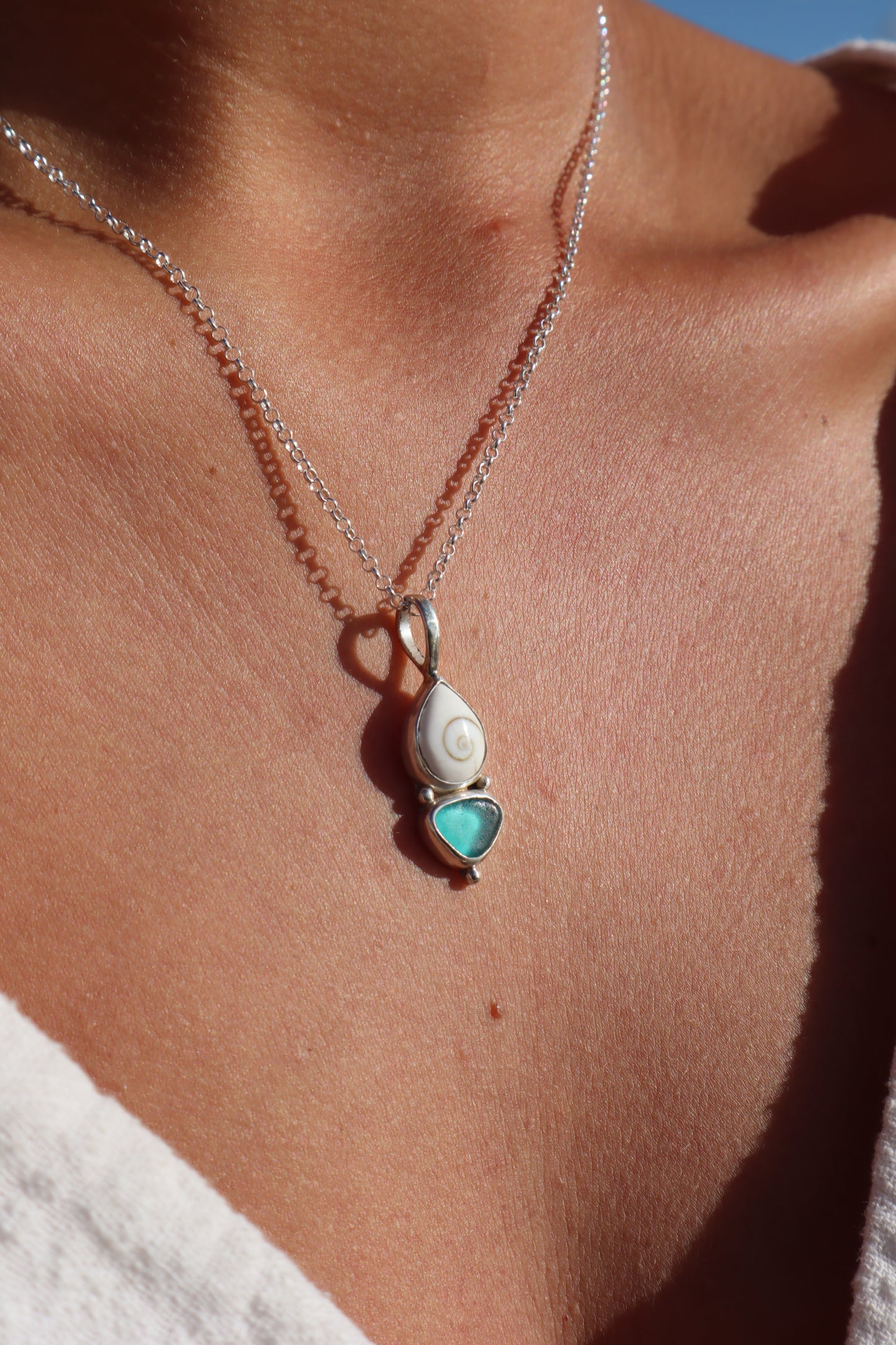 Seaglass x Operculum Pendant