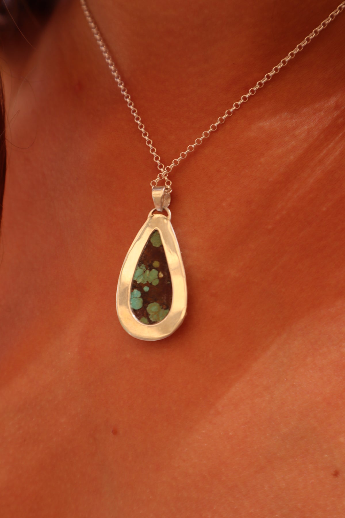 Turquoise Mirror Pendant