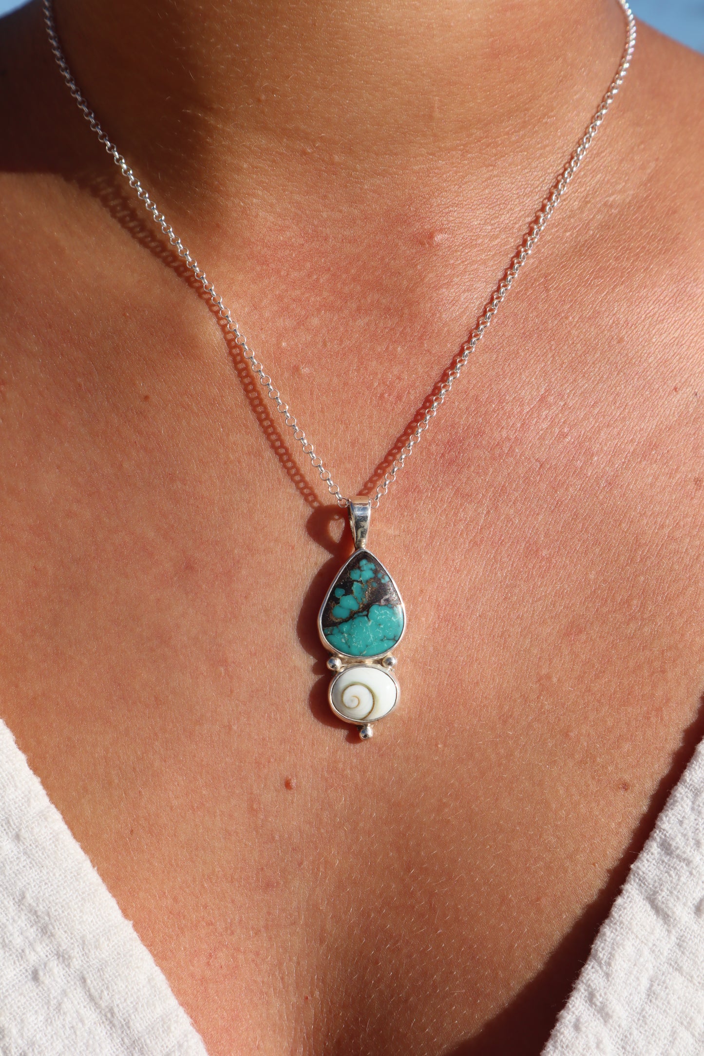 Turquoise x Operculum Pendant