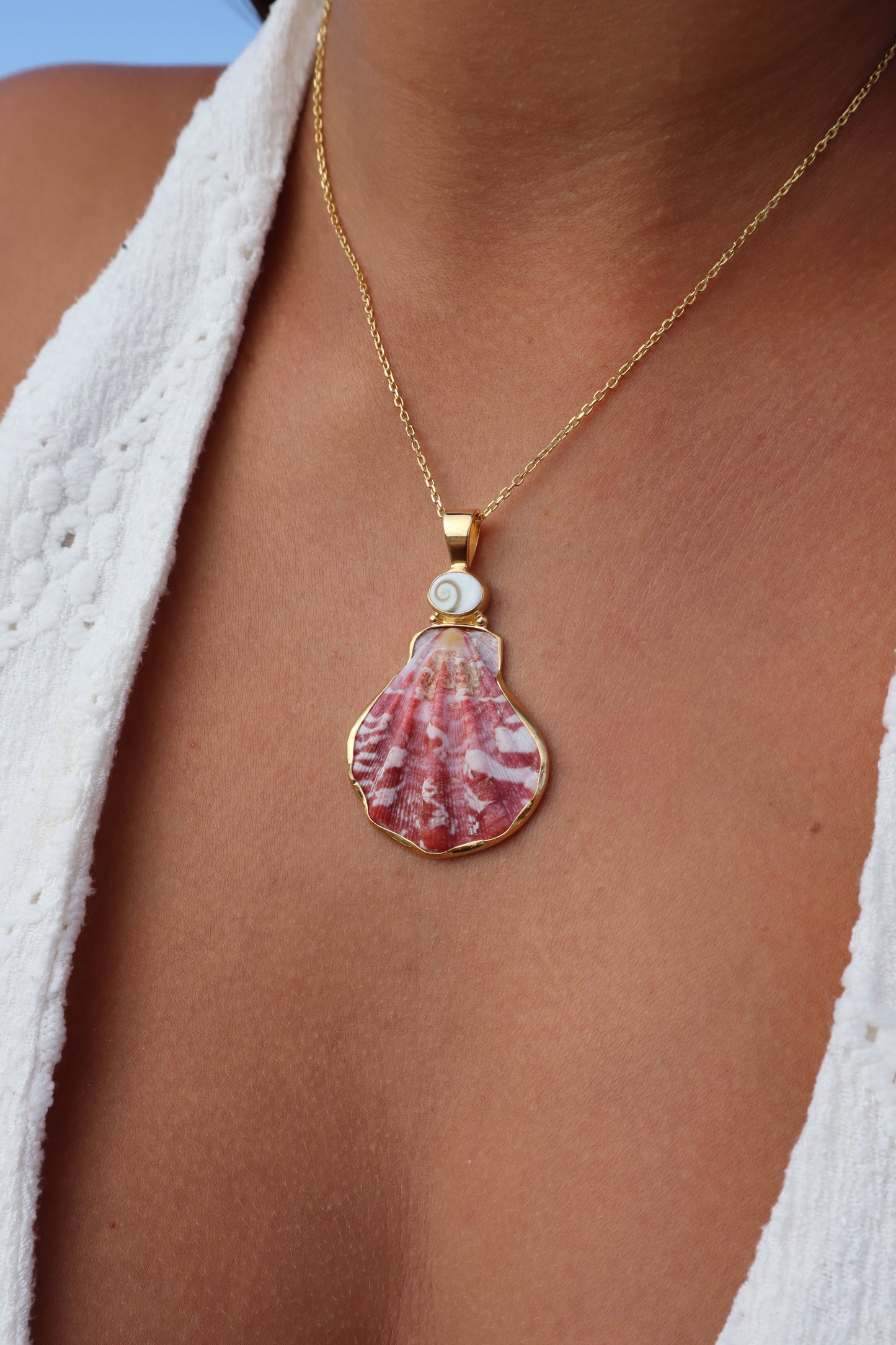 Custom Sea Fan Pendant GOLD