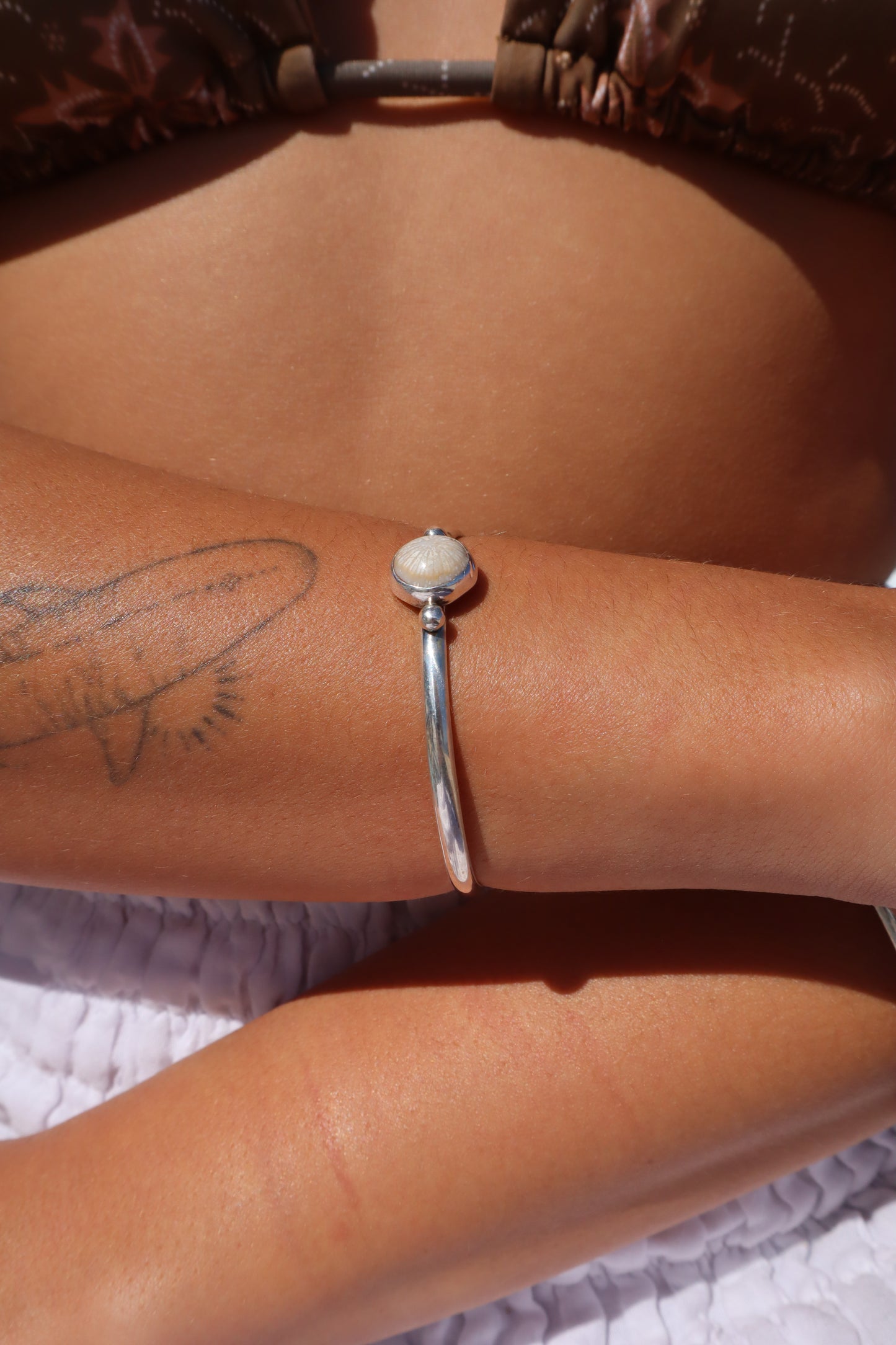 Fossilised Coral Wanderer Cuff