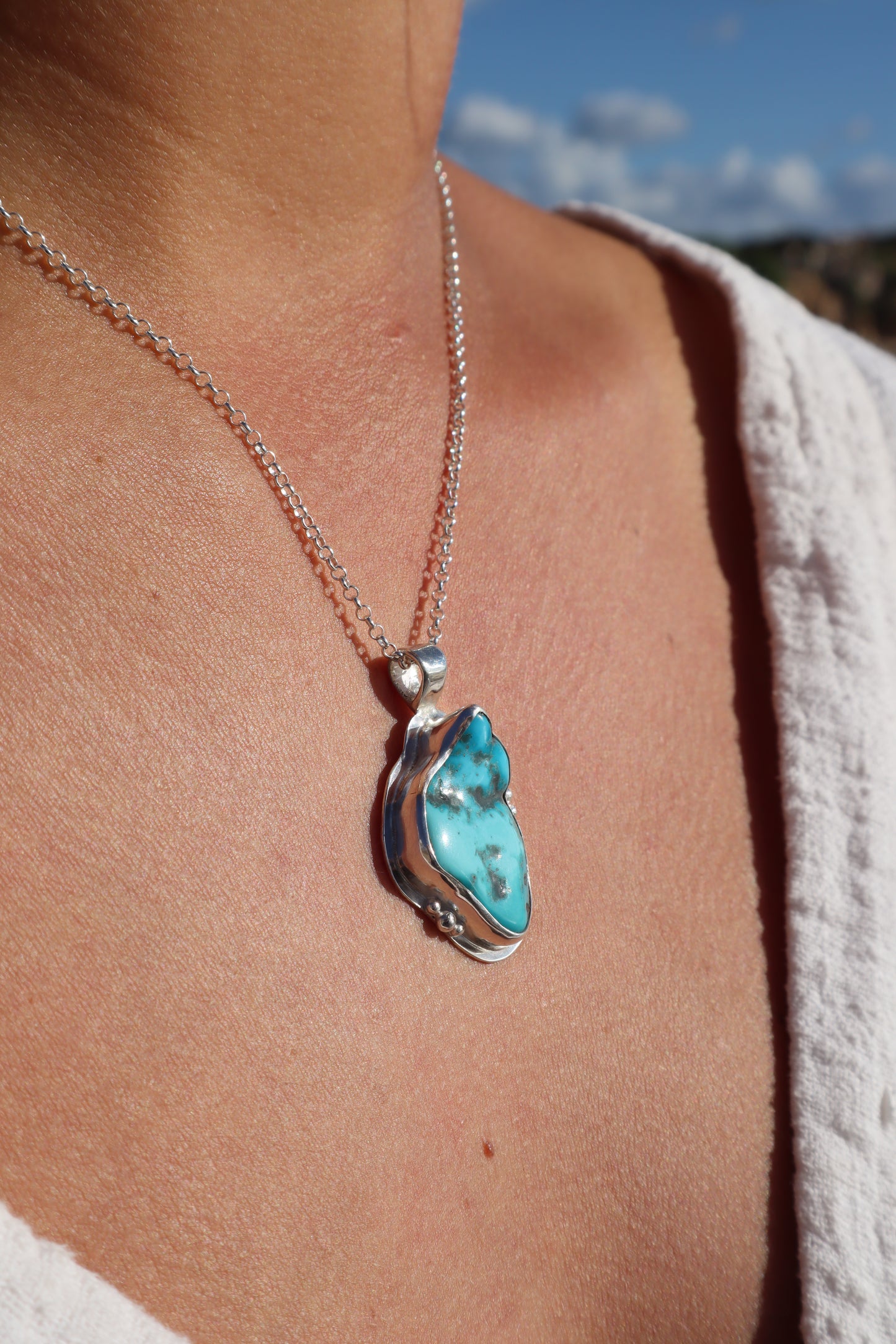 Turquoise Frame Pendant