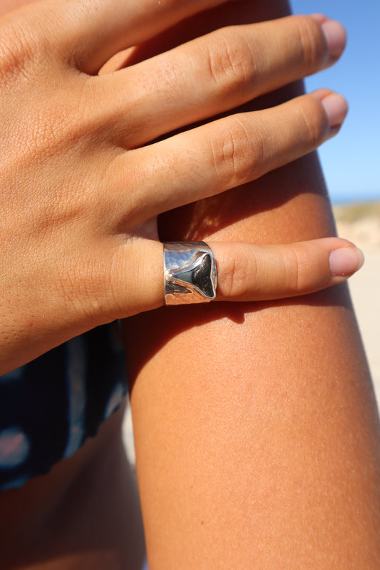 Shark Tooth Signet Ring SIZE I - 4 1/4