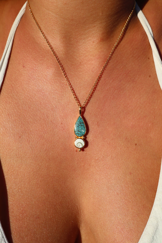 Turquoise x Operculum Pendant