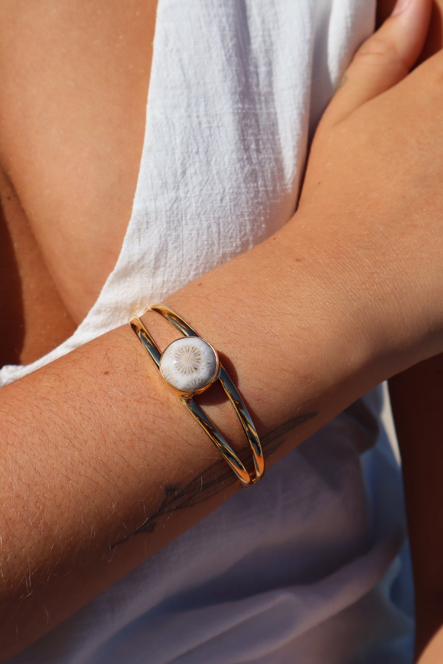 Fossilised Coral Tidal Cuff