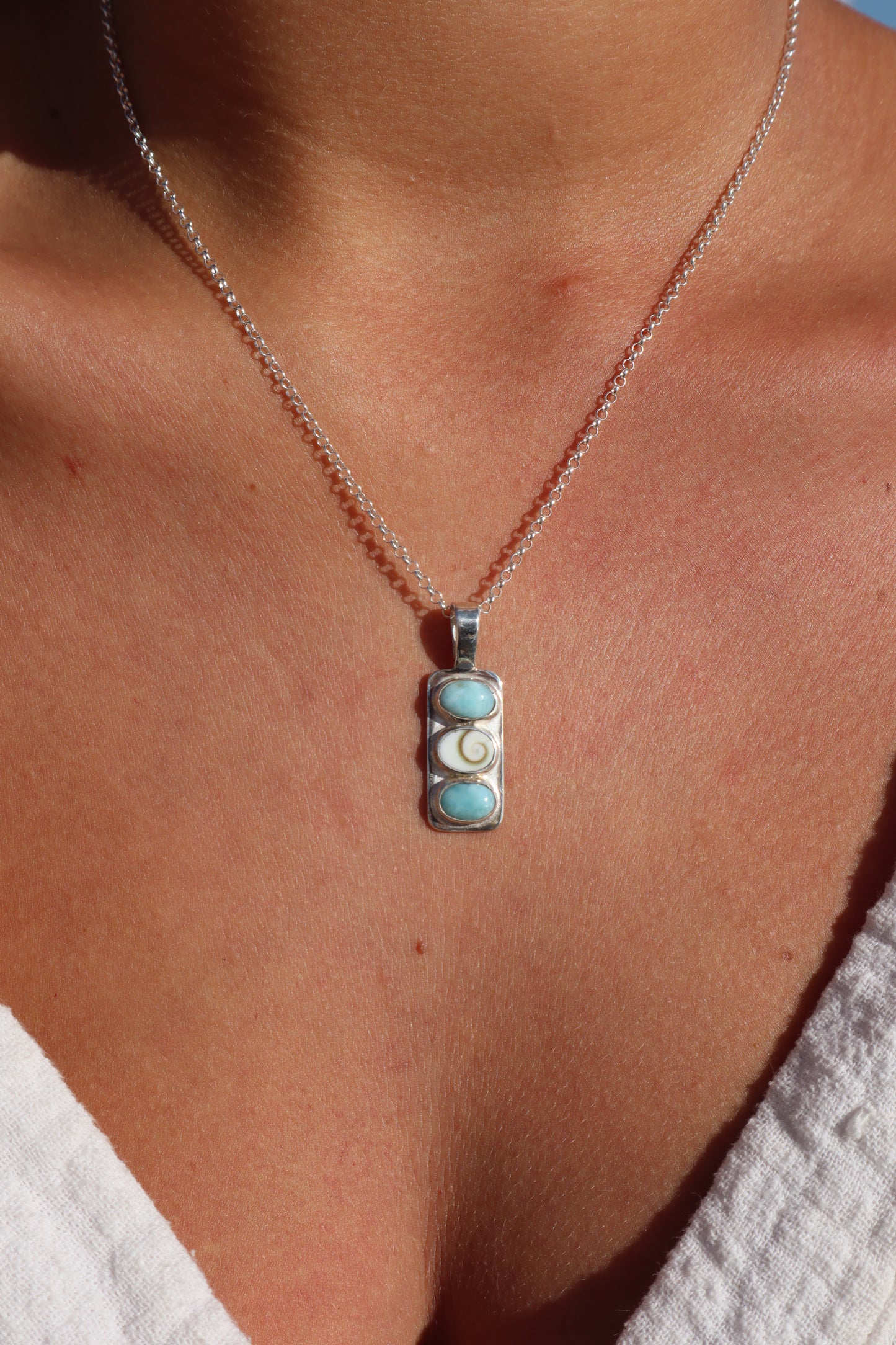 Larimar Sea Stack Pendant