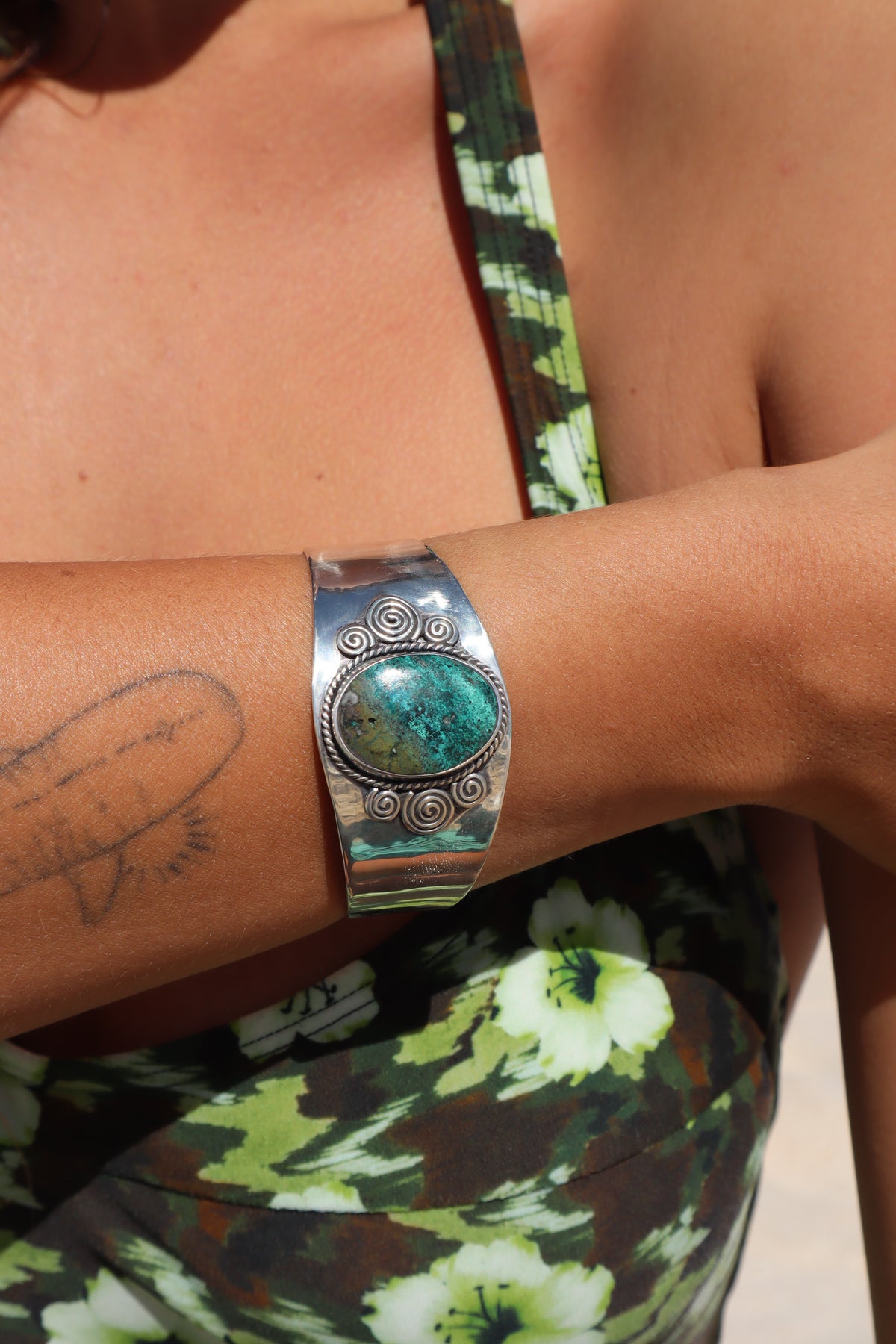 Spiral Turquoise Marella Cuff