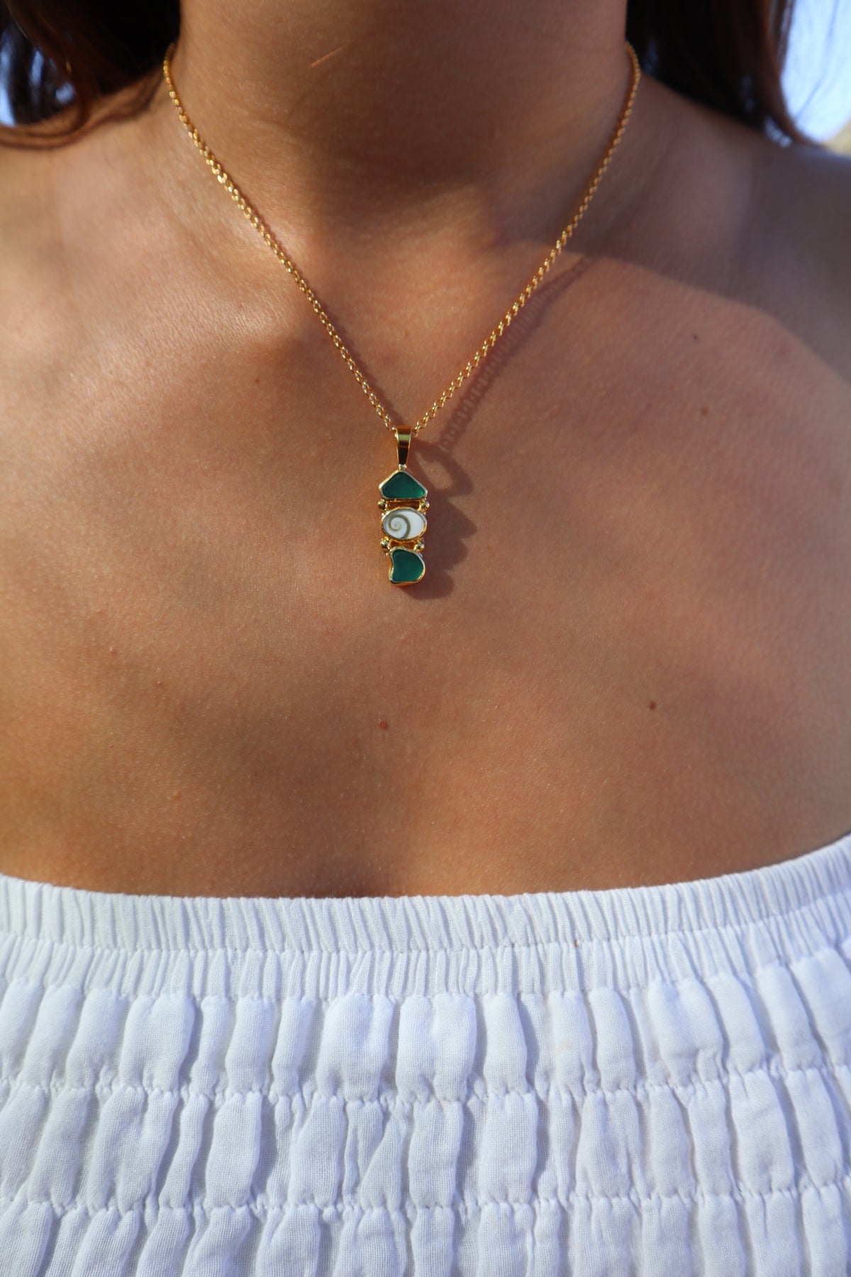Seaglass Sea Charm Pendant
