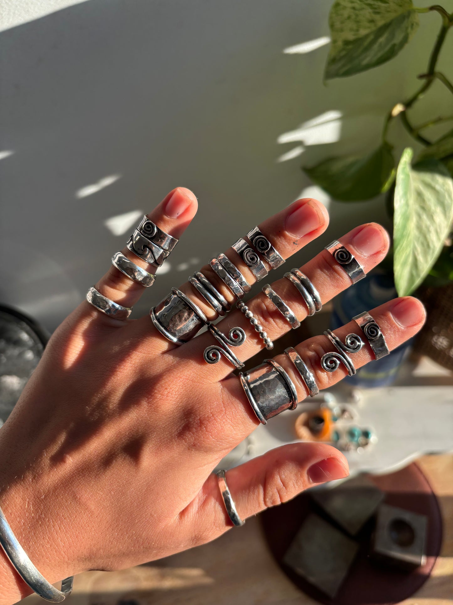 Double Band Silver Ring