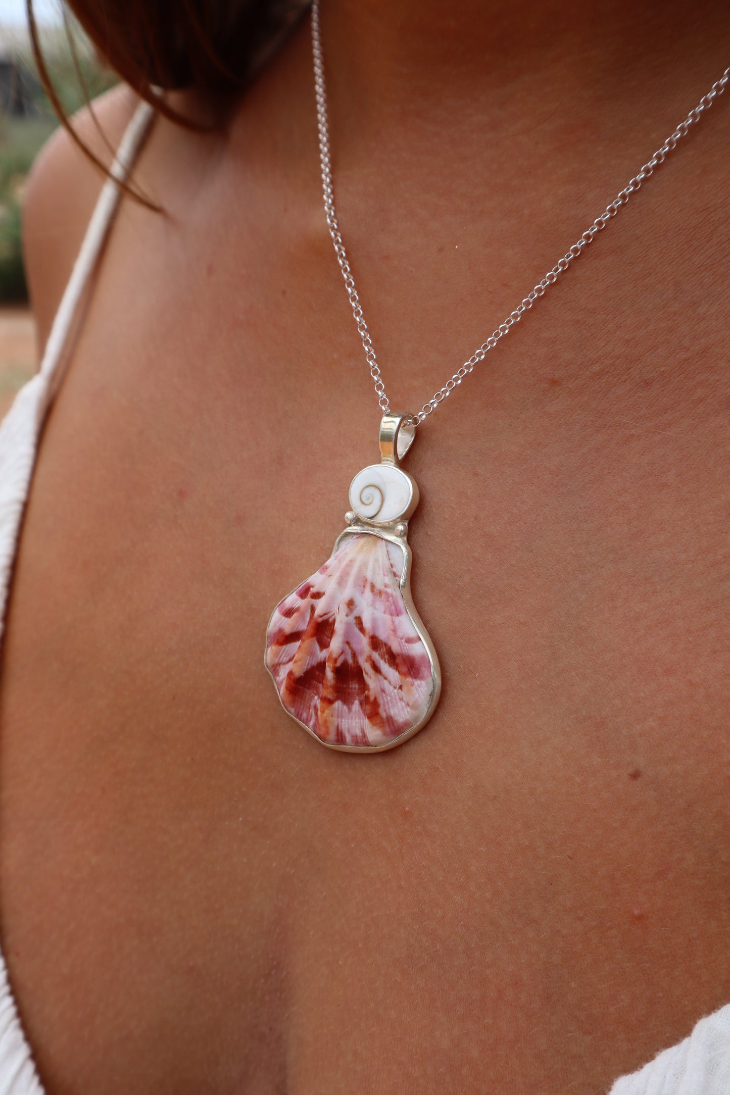 Operculum Sea Fan Pendant