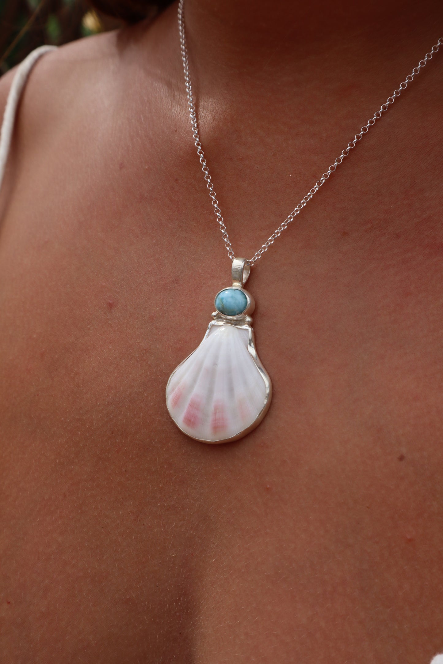 Larimar Sea Fan Pendant