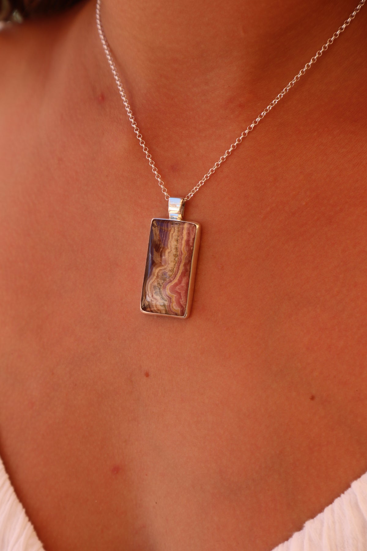 Rhodochrosite Pendant