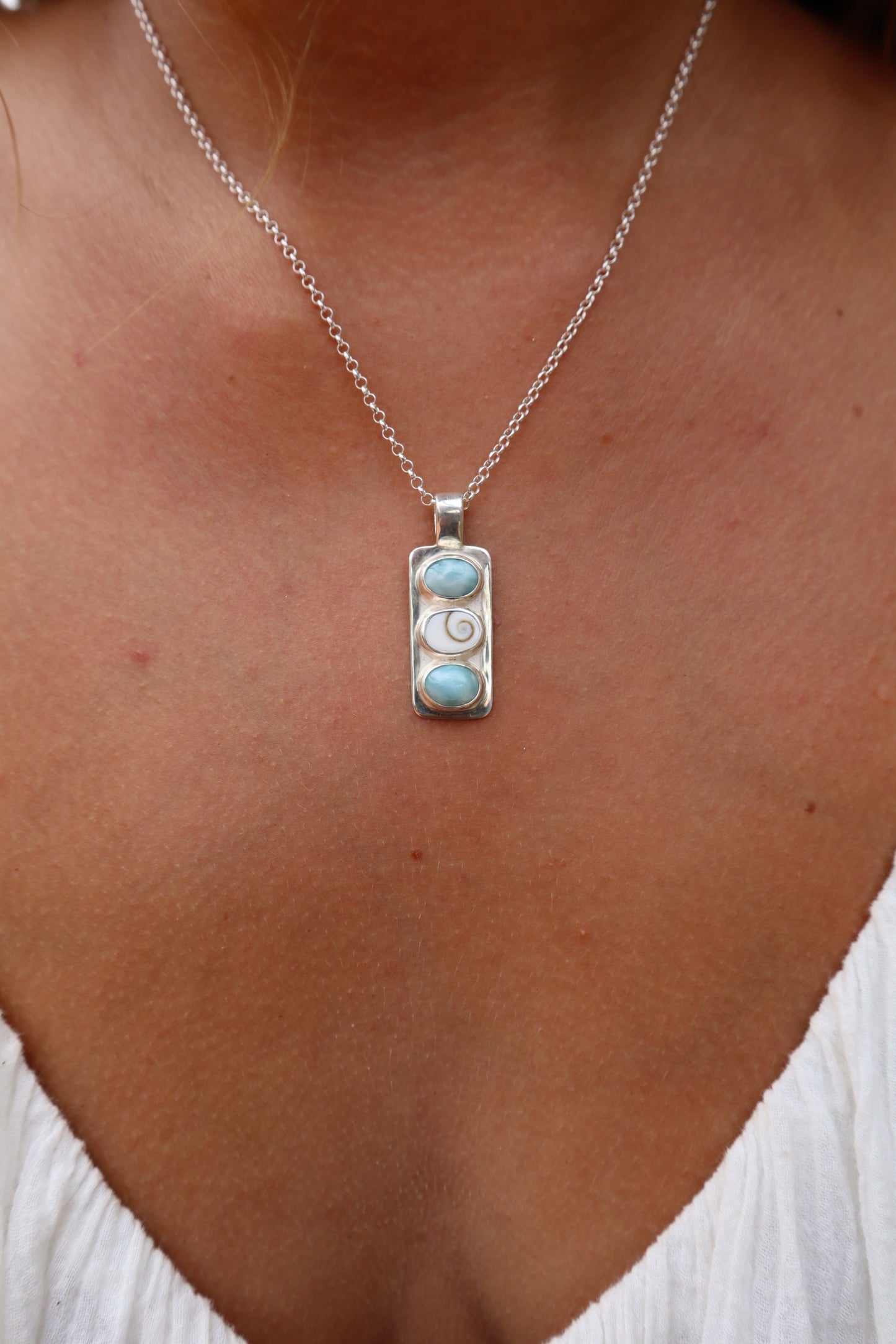 Larimar Sea Stack Pendant