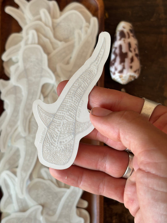 Clear Whale Shark Sticker