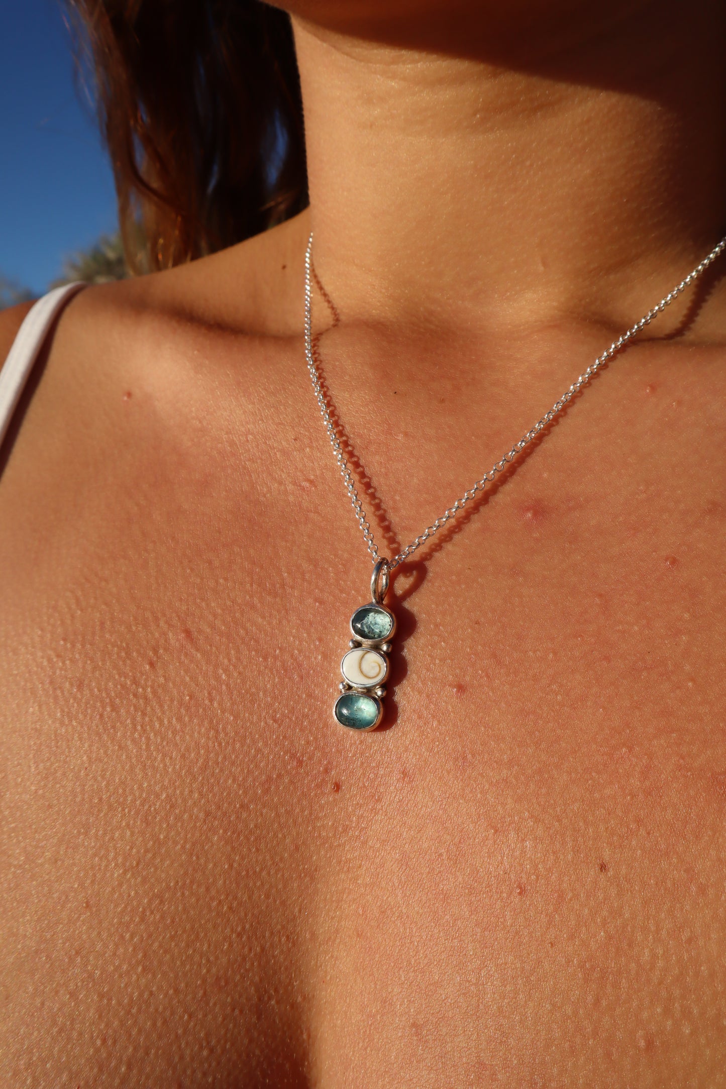 Kyanite Sea Charm Pendant