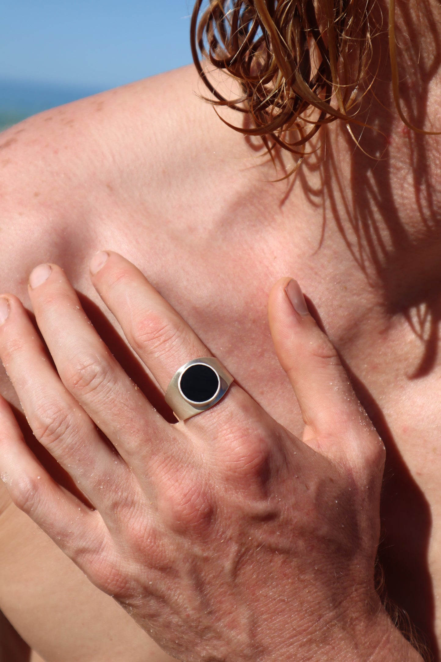 Black Onyx Signet Ring SIZE Z - 12 3/4