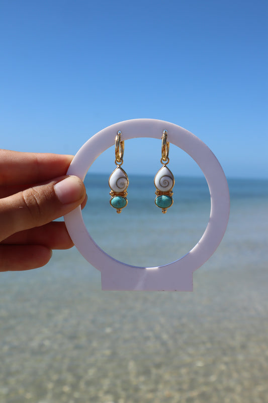 Larimar x Operculum Hoops