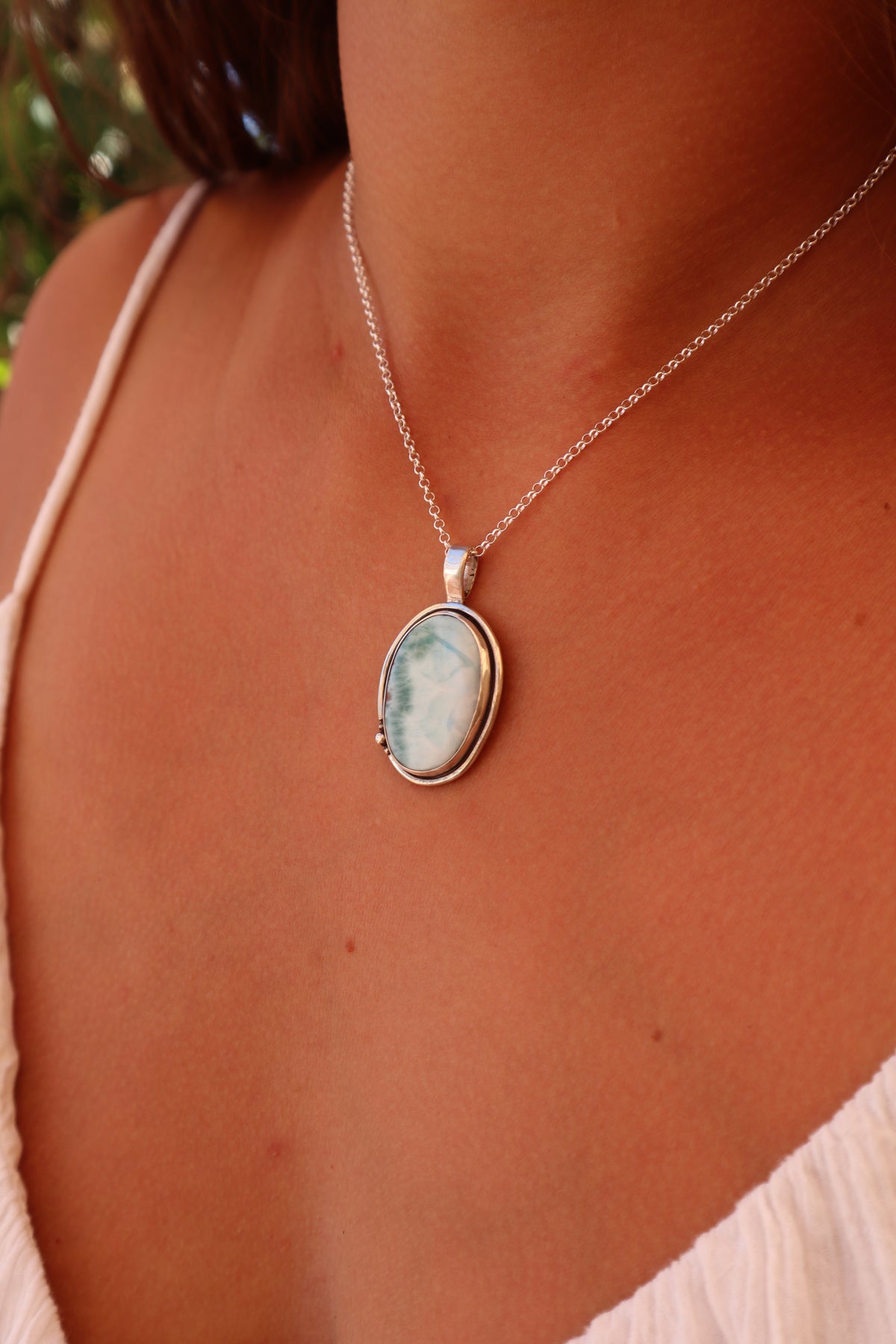 Larimar Dolphin Pendant
