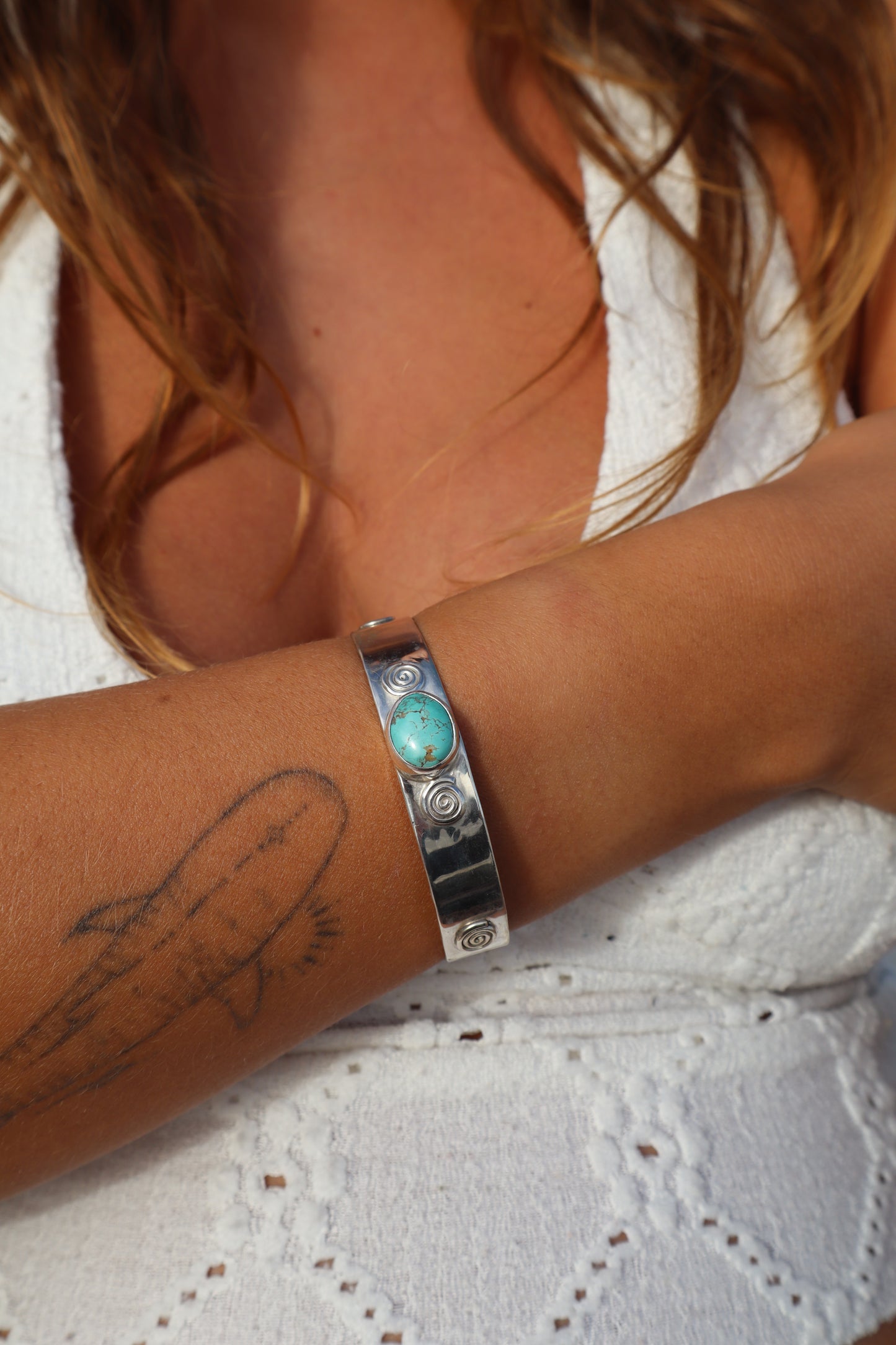 Spiral Turquoise Marella Cuff