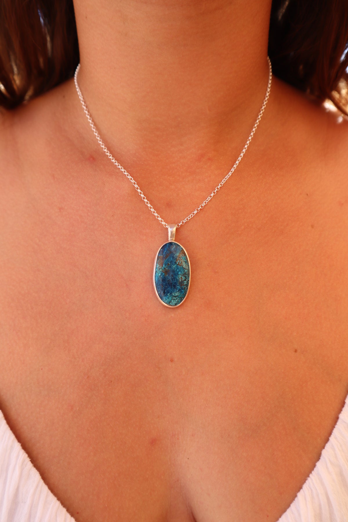 Shattuckite Eagle Ray Pendant