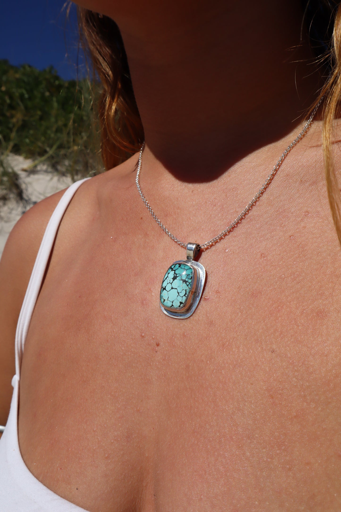 Turquoise Frame Pendant