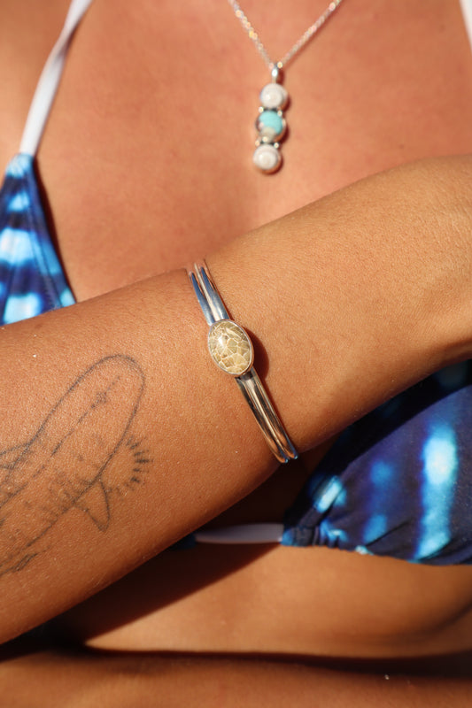 Fossilised Coral Tidal Cuff