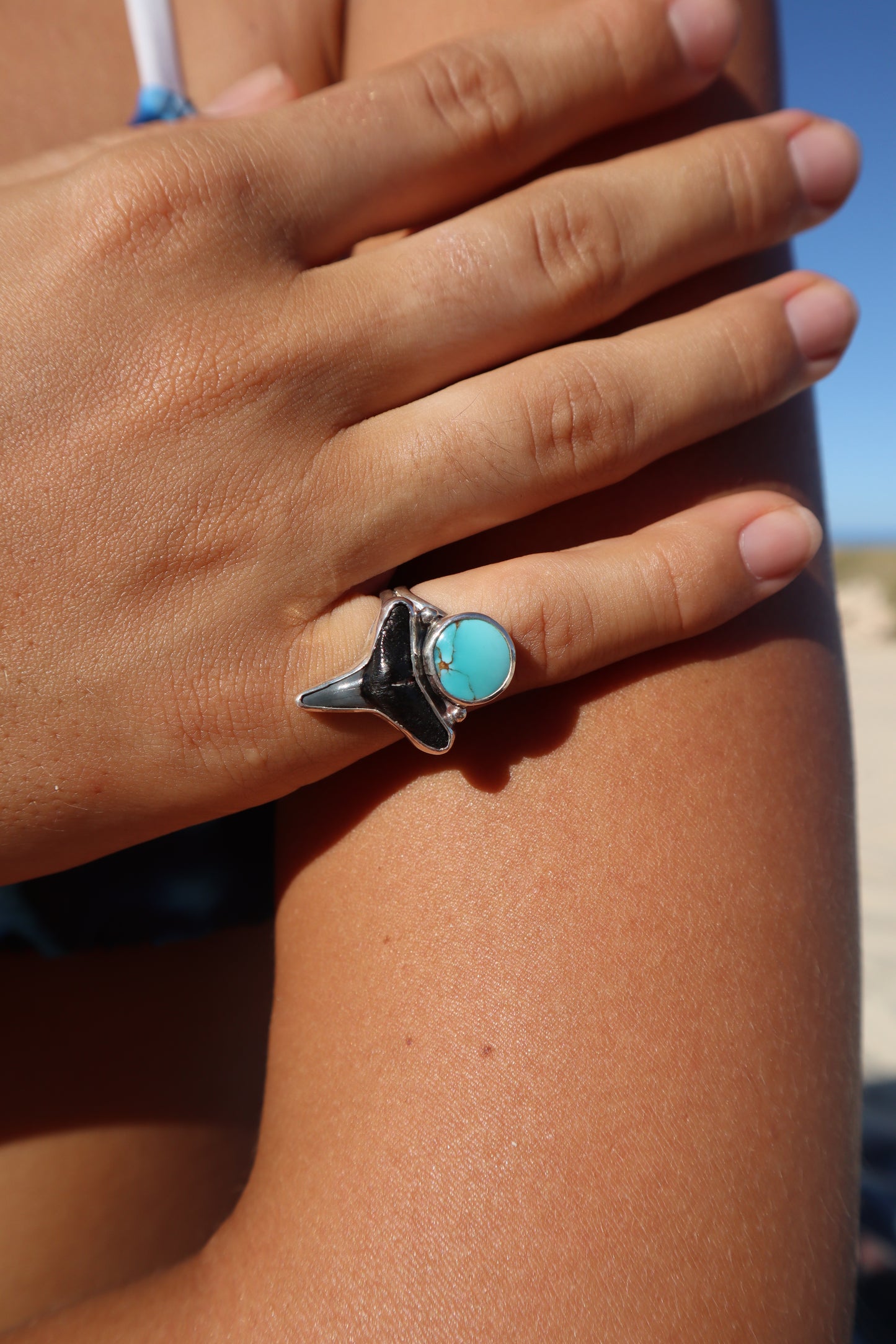 Shark Tooth x Turqouise SIZE K - 5 1/4
