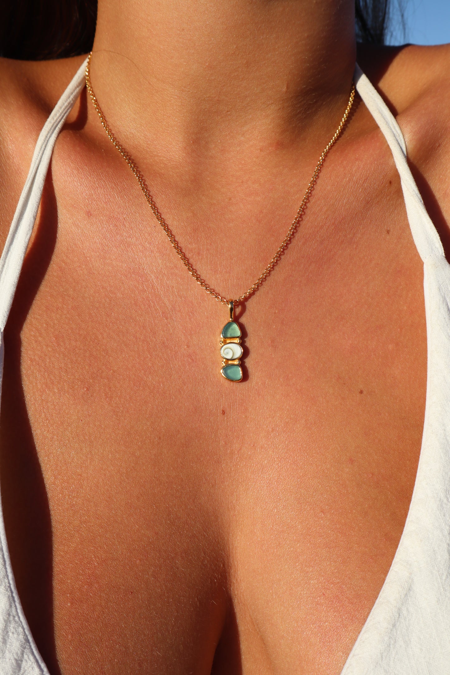 Seaglass Sea Charm Pendant
