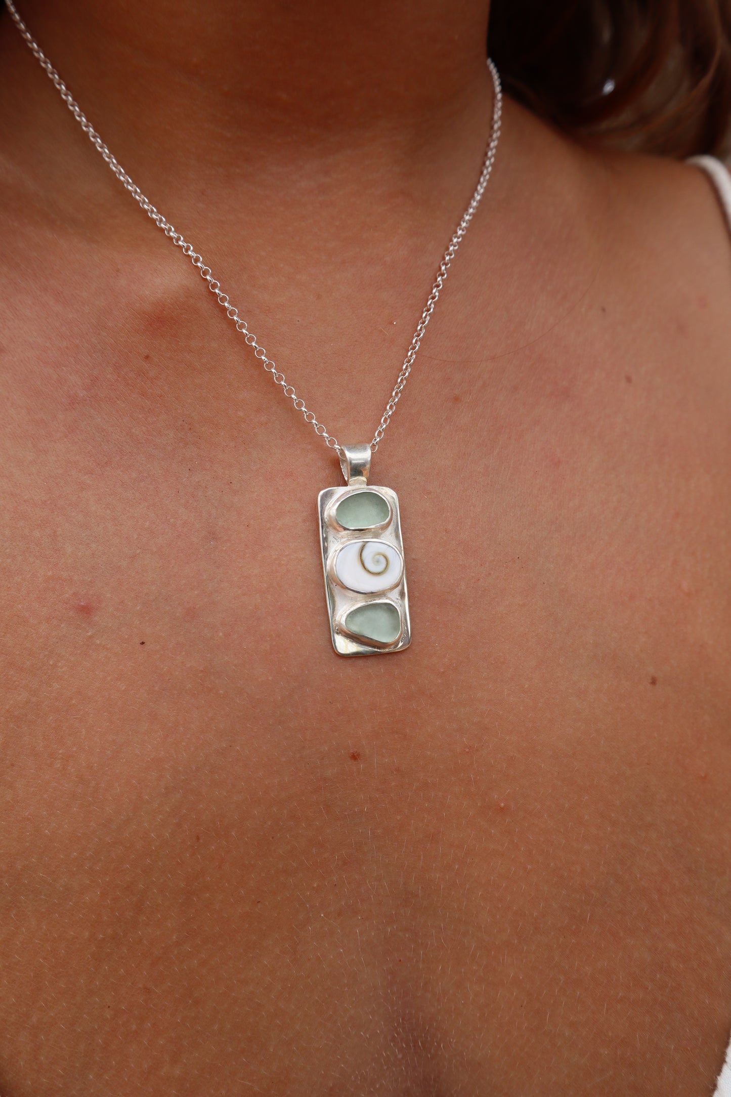 Sea Glass Sea Stack Pendant