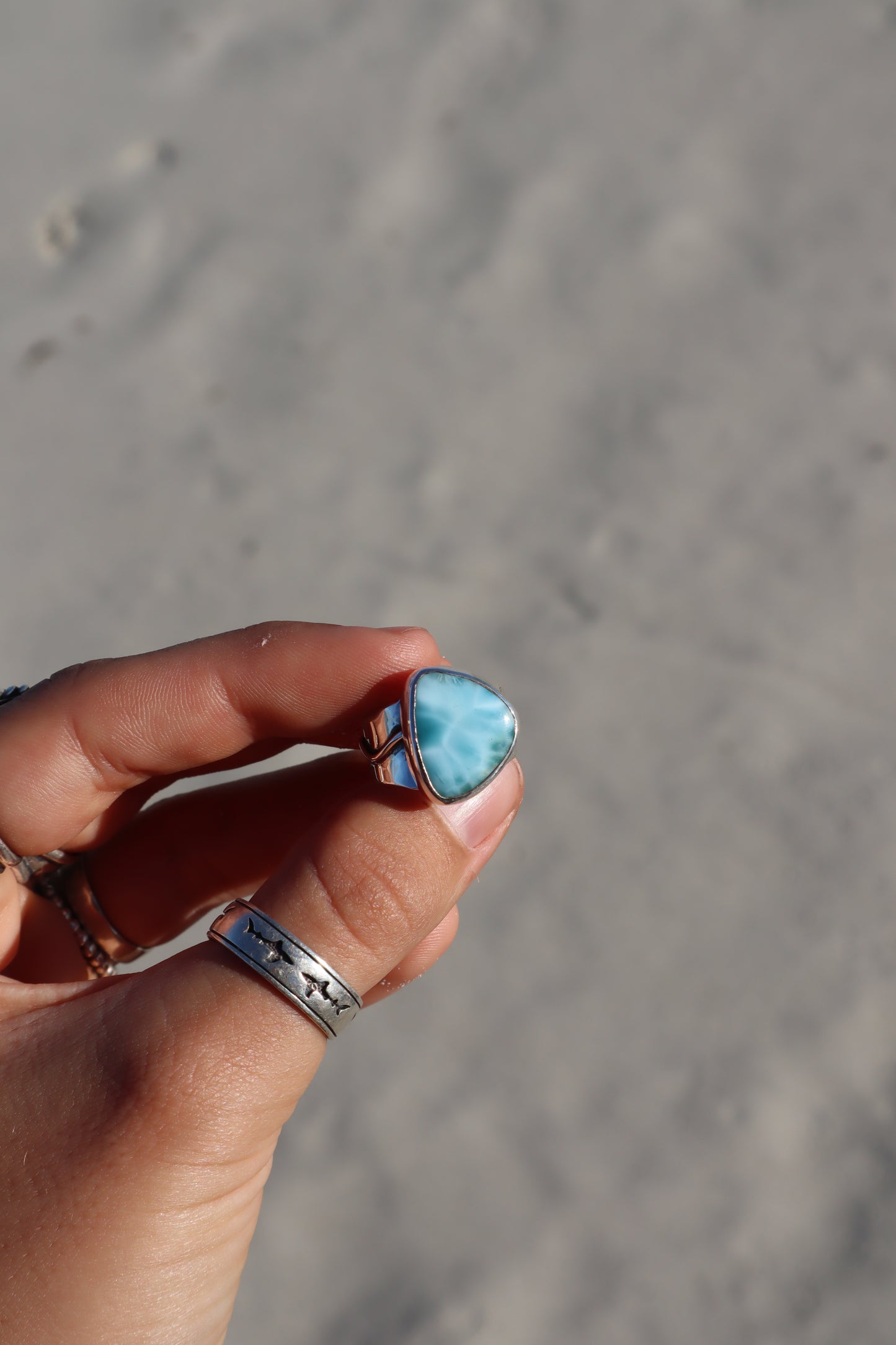 Larimar Waters Ring SIZE N 1/2 - 7
