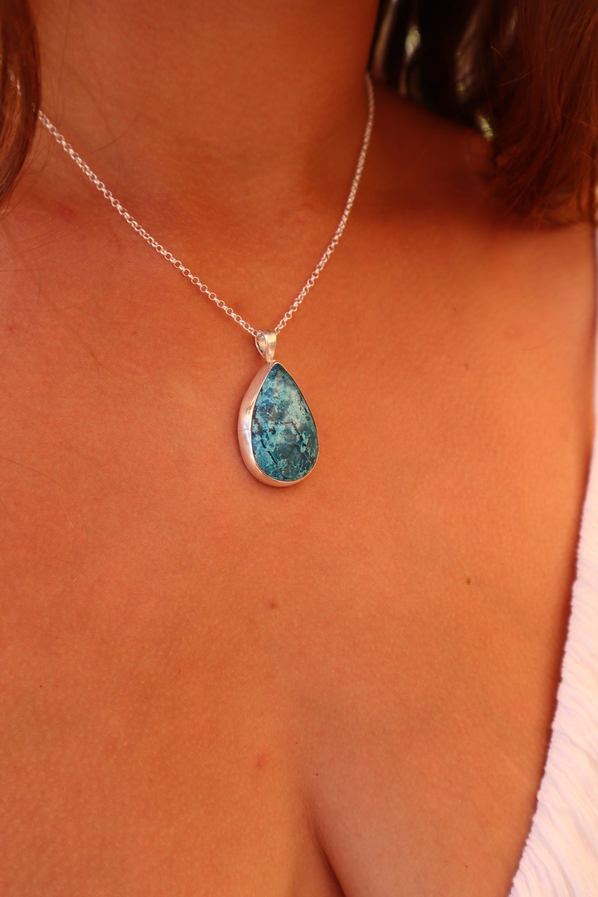 Shattuckite Mantaray Pendant