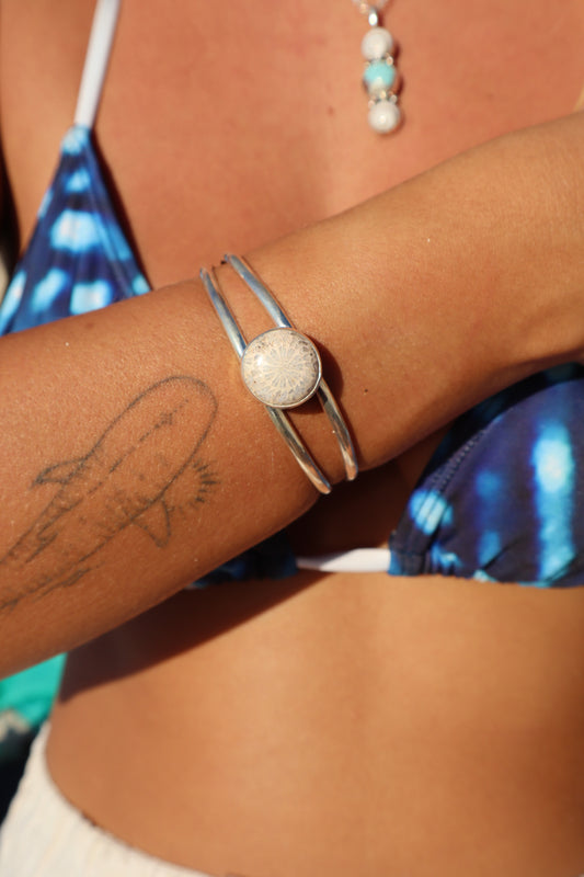 Fossilised Coral Tidal Cuff