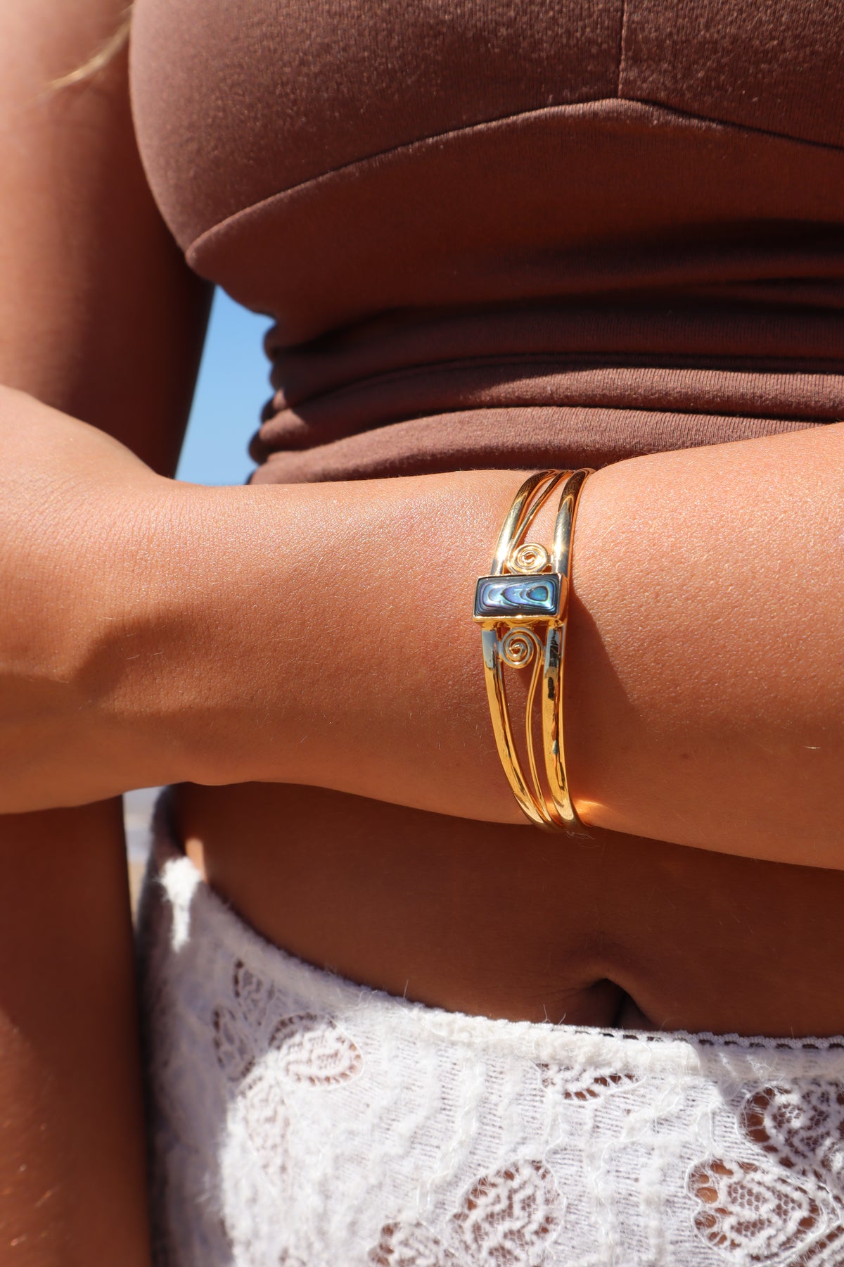 Spiral Abalone Tidal Cuff