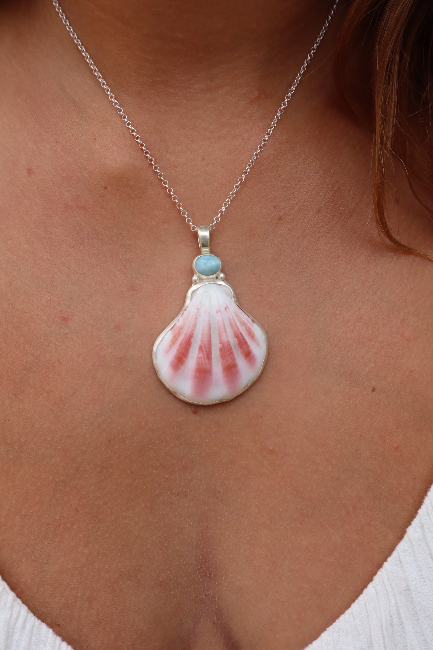 Larimar Sea Fan Pendant