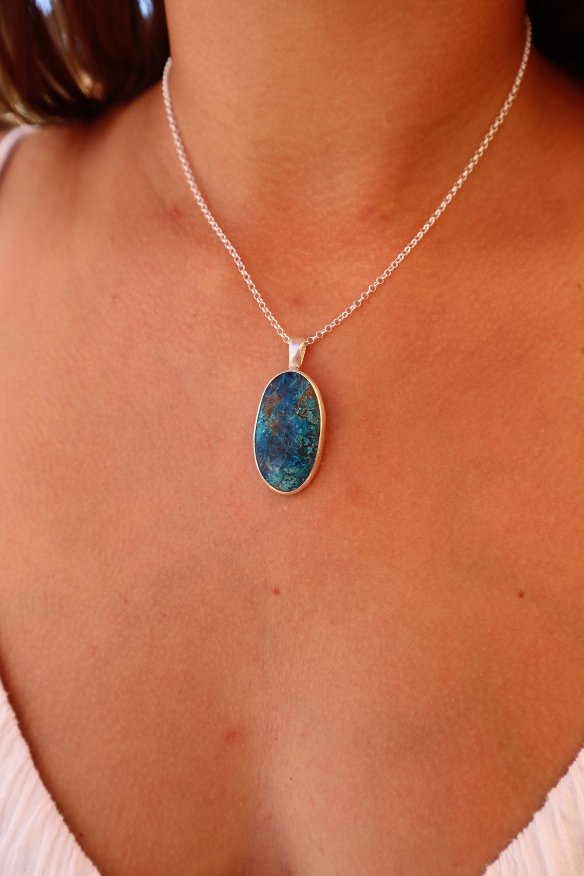 Shattuckite Eagle Ray Pendant