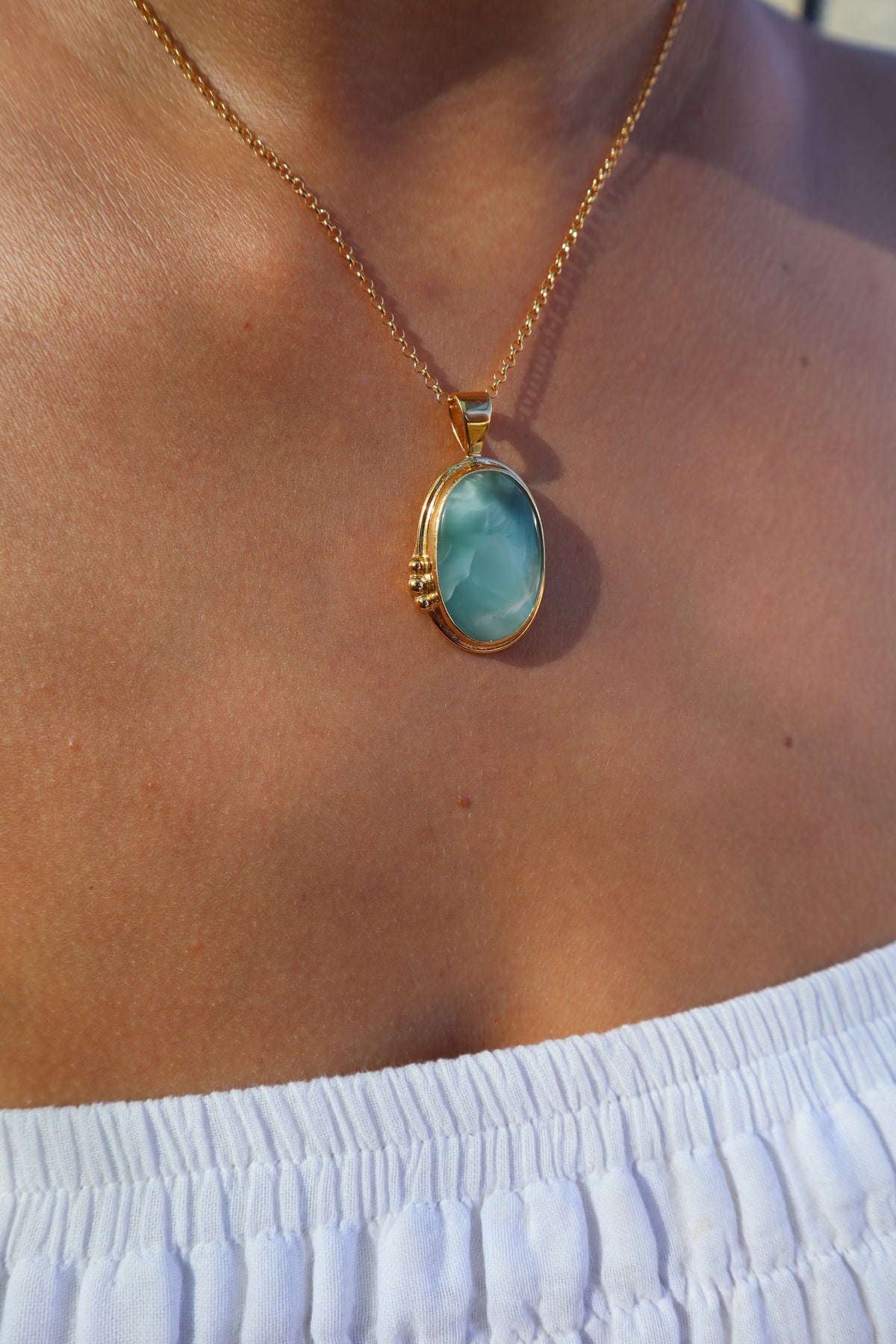 Blue Hemimorphite Pendant