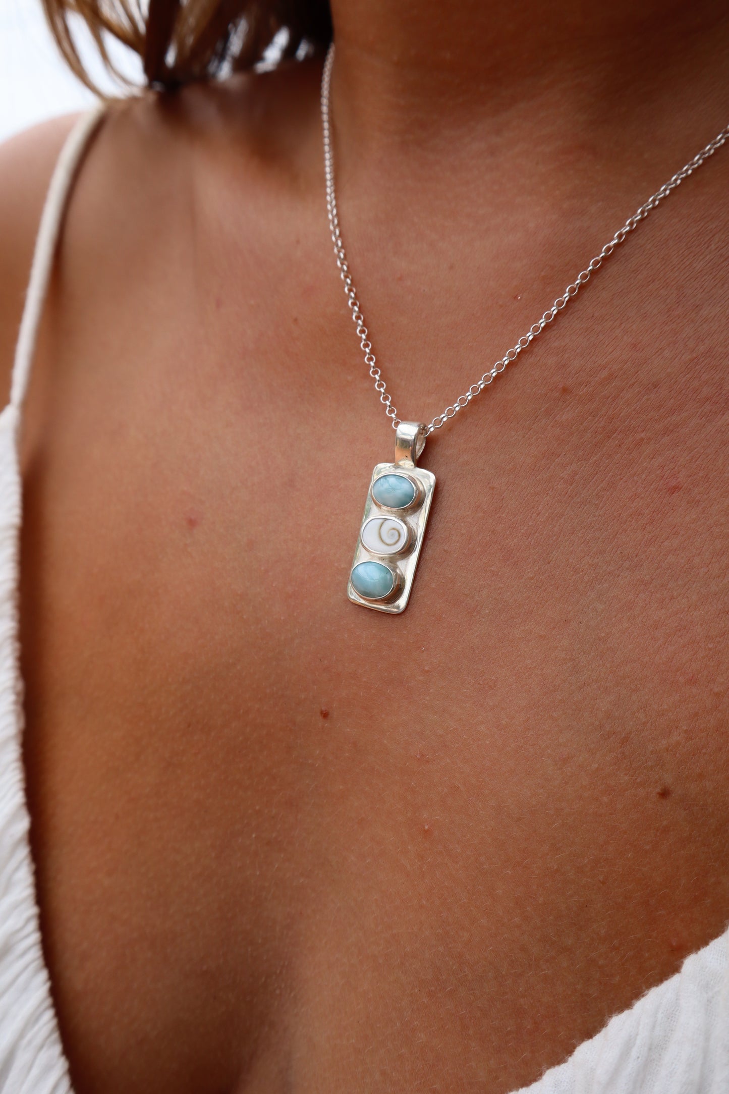 Larimar Sea Stack Pendant