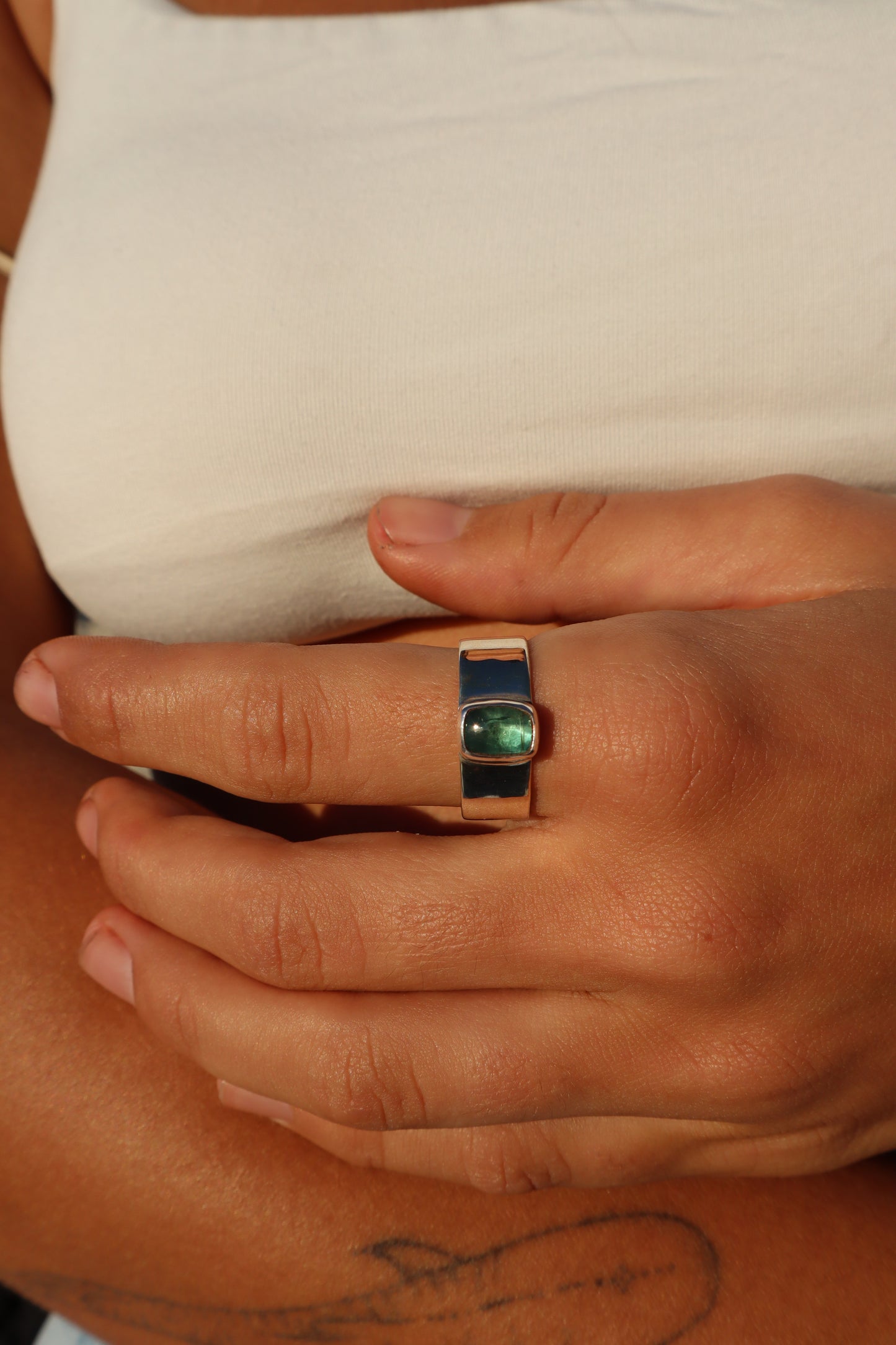Kyanite Ring SIZE T - 9 3/4