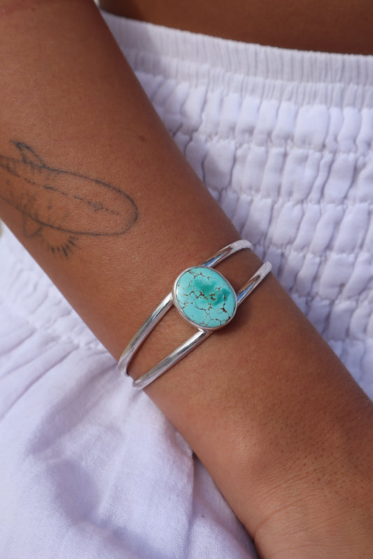 Bright Turquoise Tidal Cuff