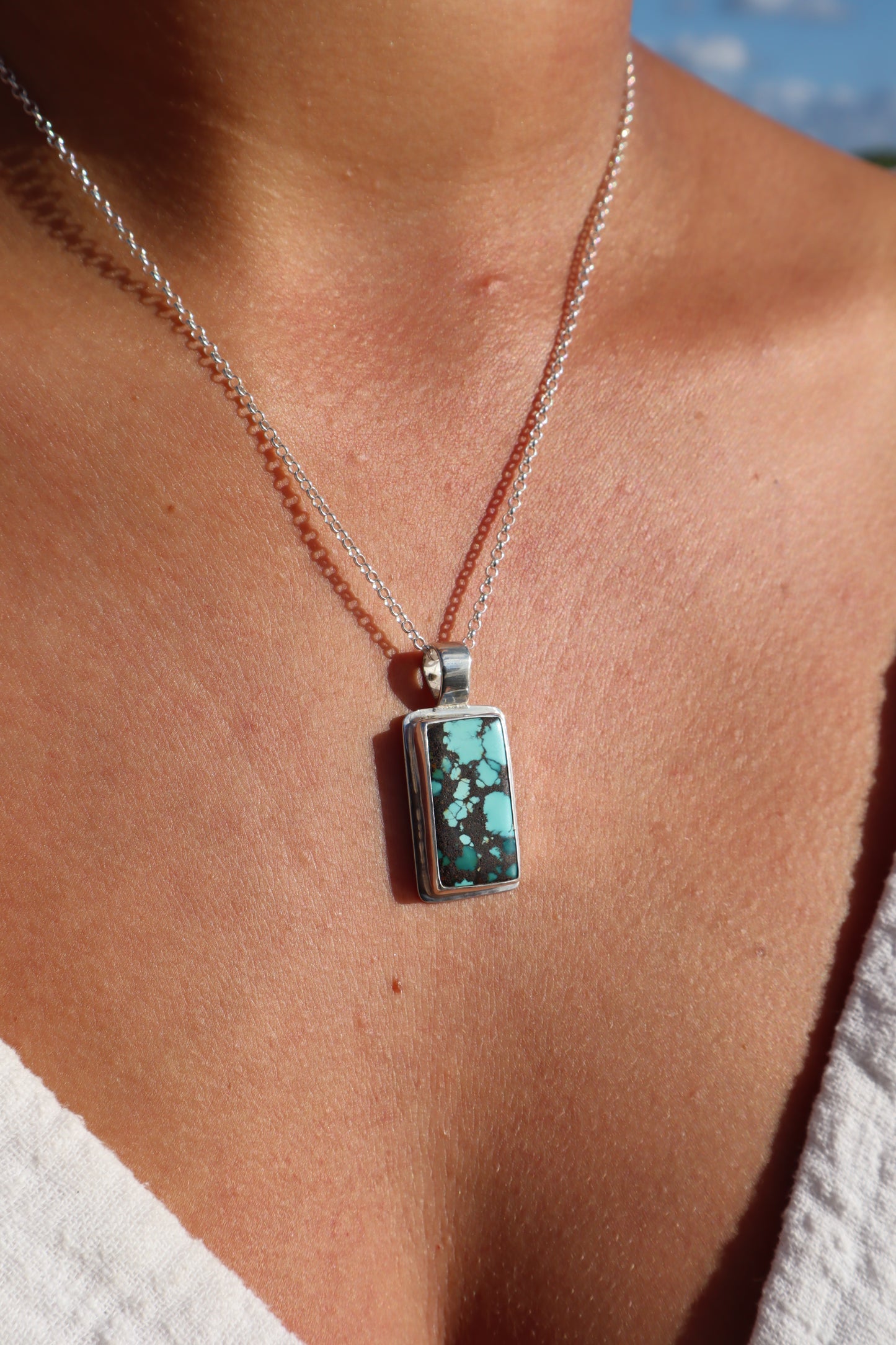 Turquoise Frame Pendant