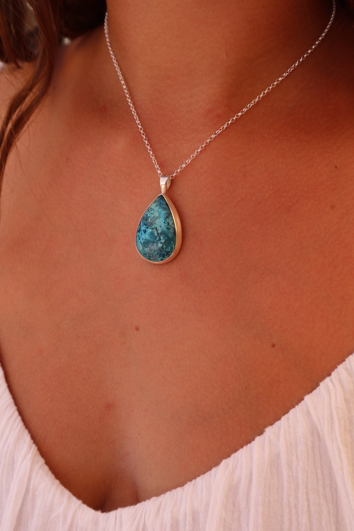 Shattuckite Mantaray Pendant