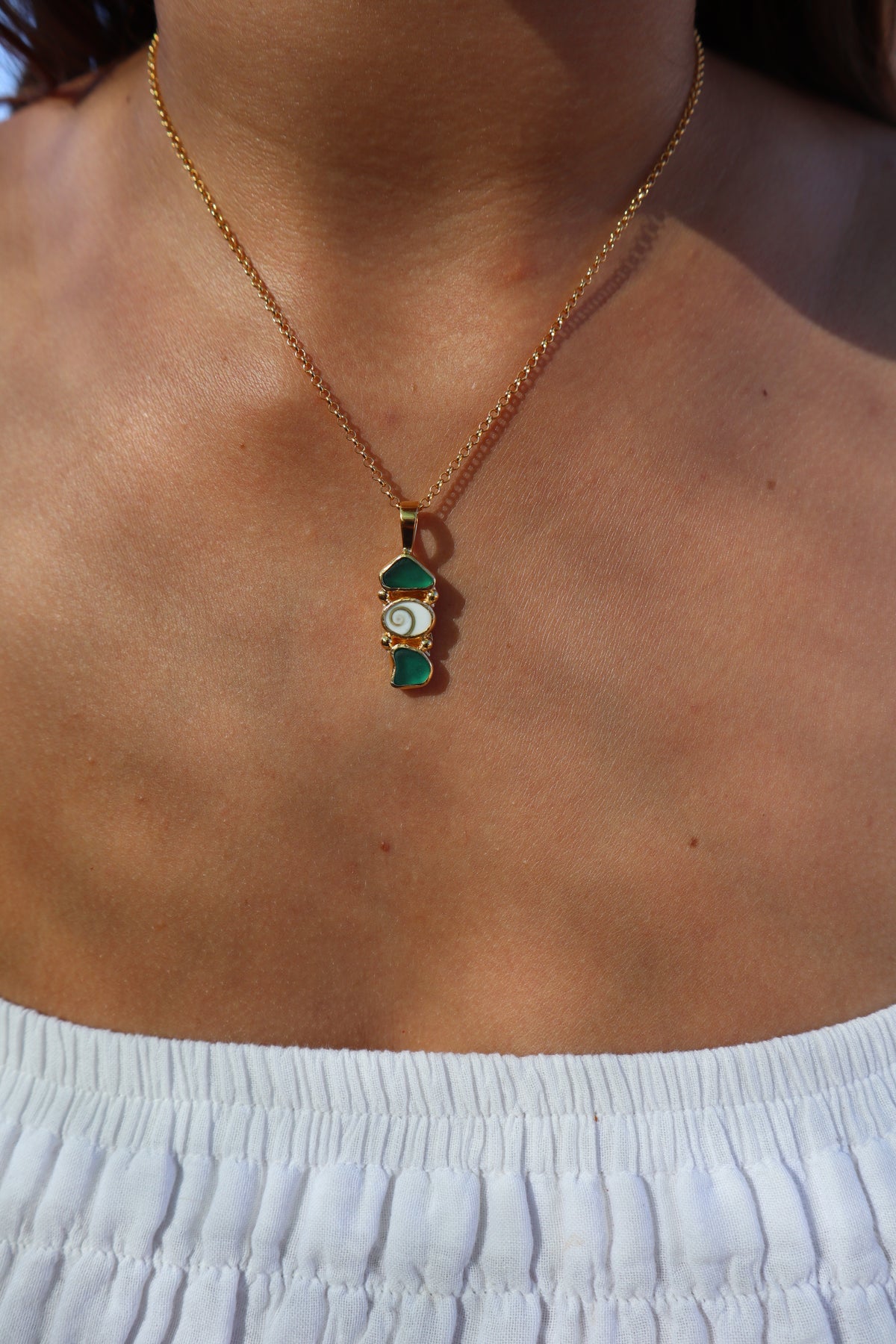 Seaglass Sea Charm Pendant