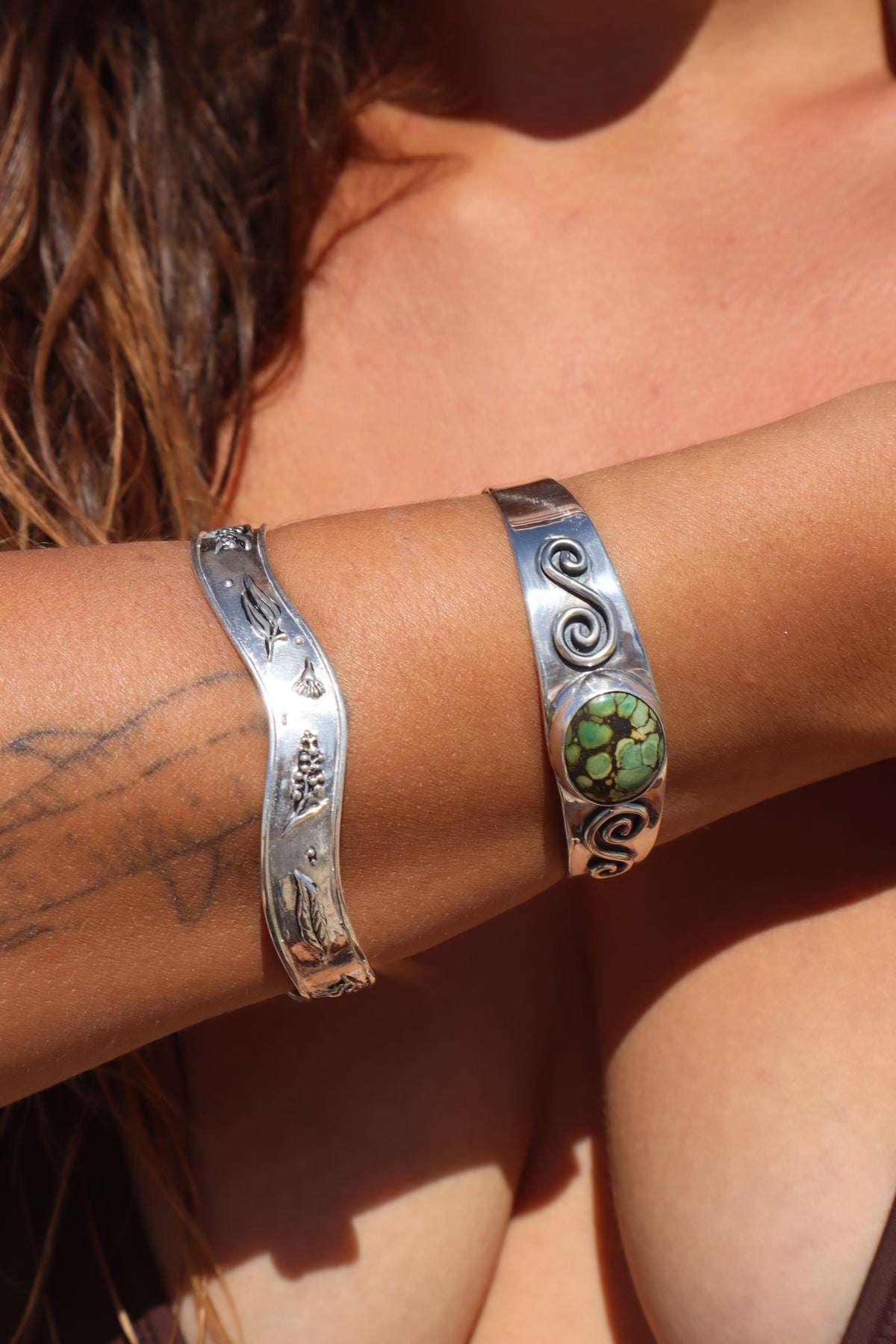 Spiral Turquoise Marella Cuff