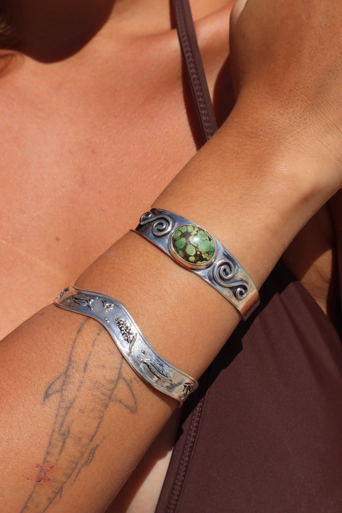 Spiral Turquoise Marella Cuff