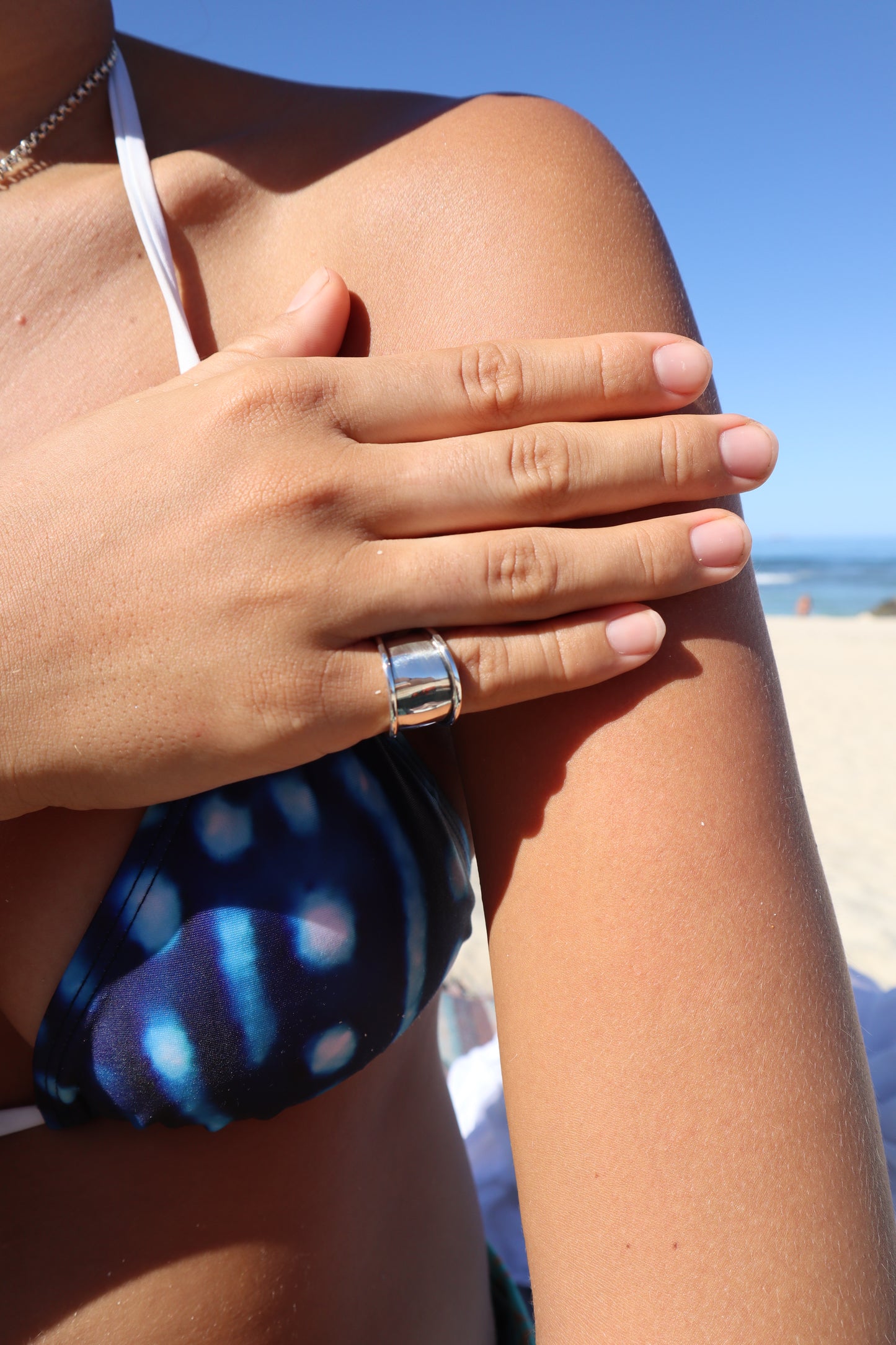Chunky Silver Ring  SIZE K 1/2 - 5 1/2